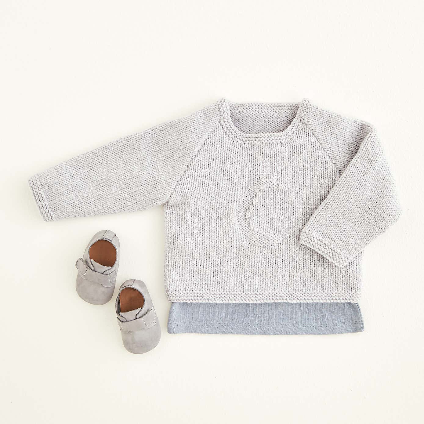 Baby Bonus Crescent Moon Sweater Pattern Leaflet