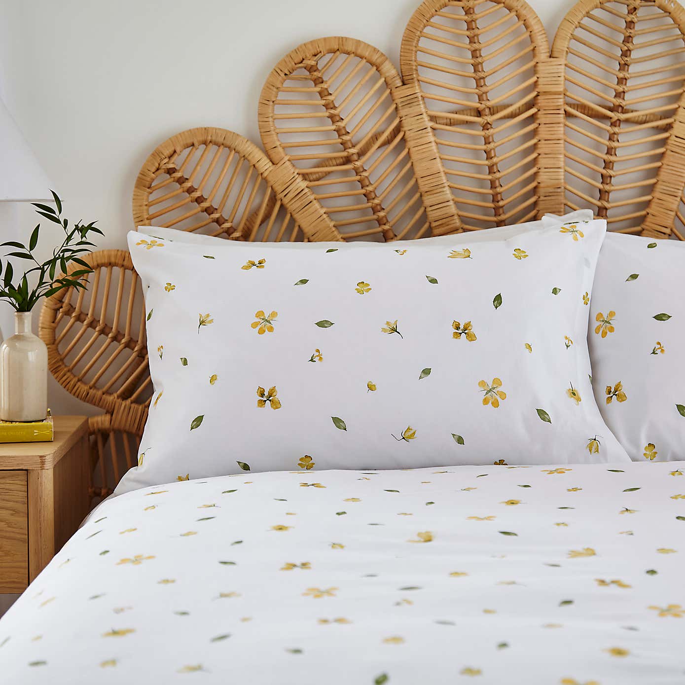 Pressed Floral Duvet Cover and Pillowcase Set