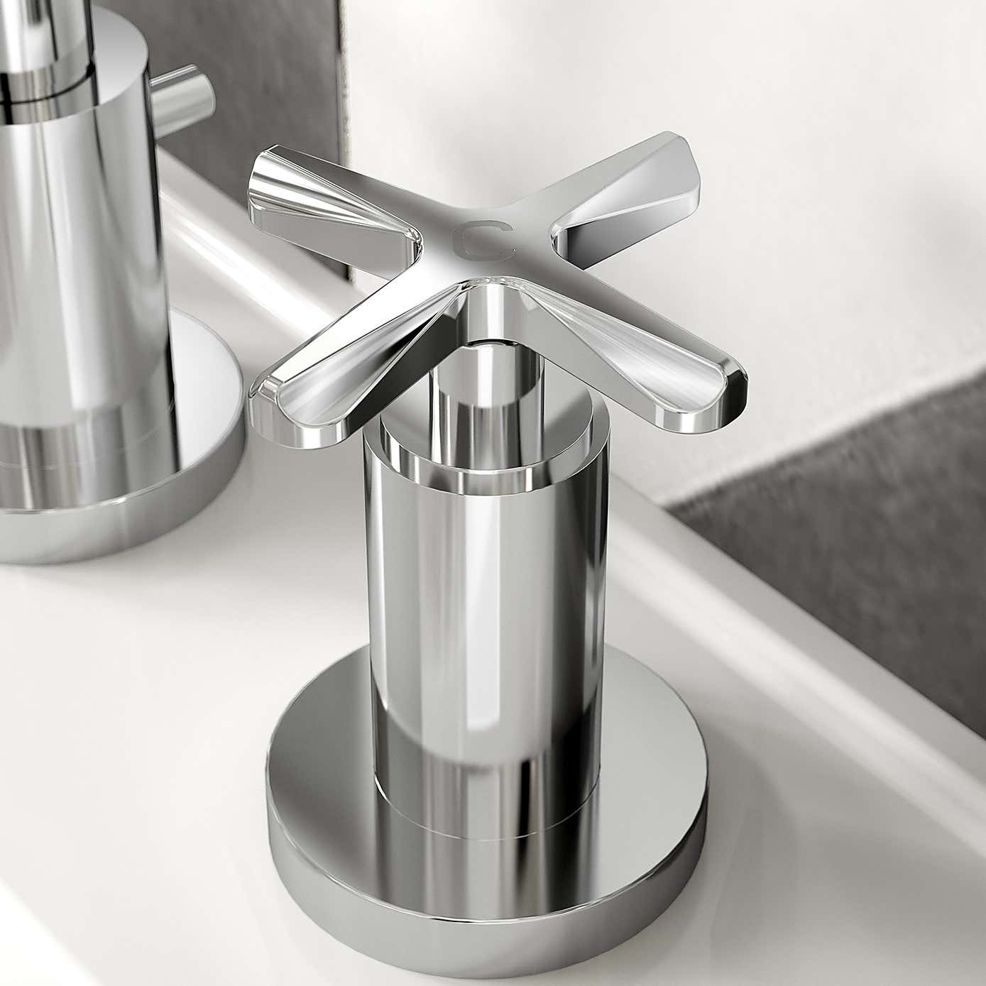 Aztec 3 Tap Hole Basin Mixer Tap