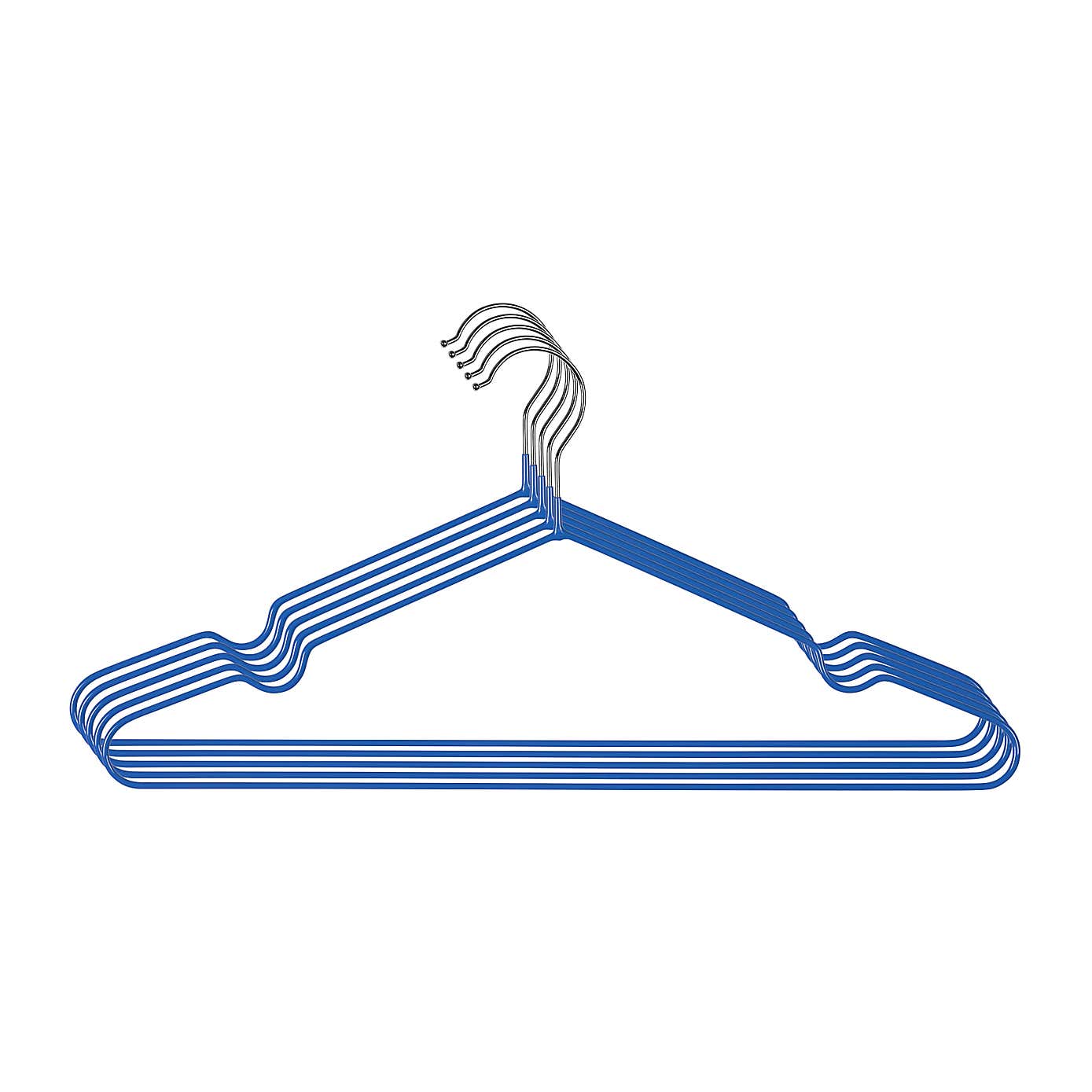 Set of 5 Coated Wire Hangers