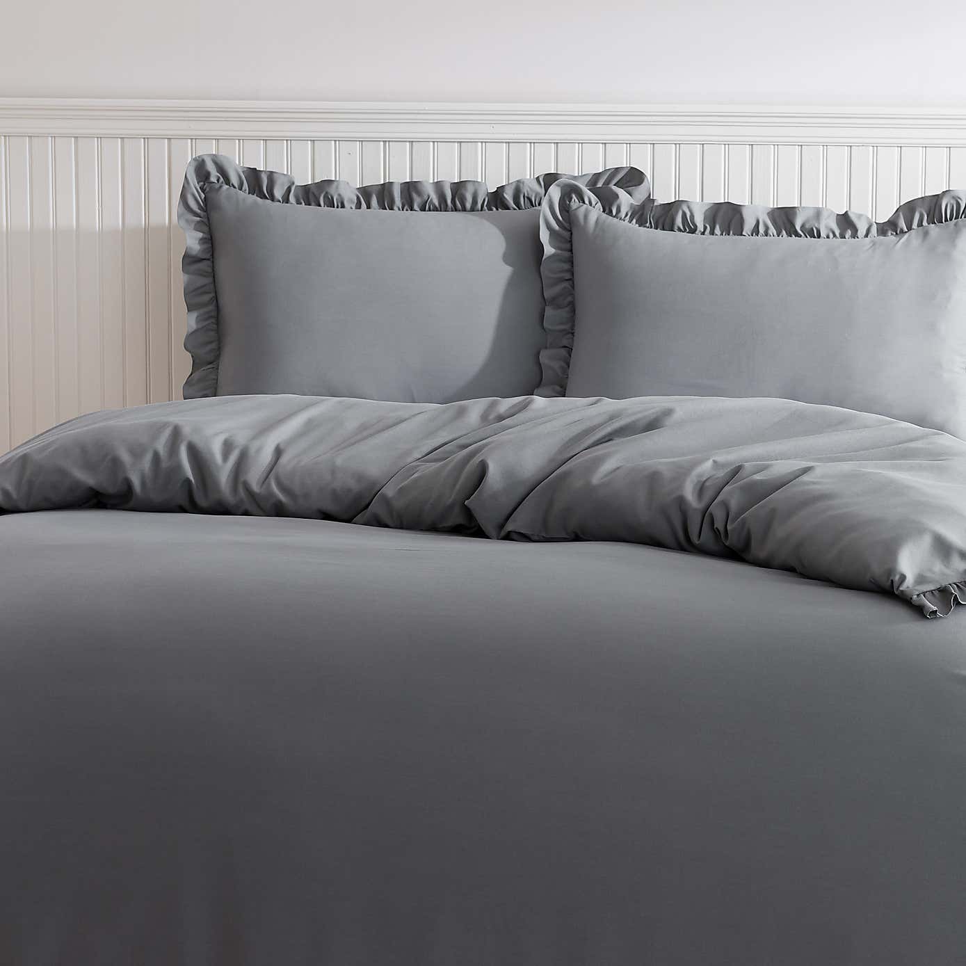 Briona Frilled Edge Duvet Cover & Pillowcase Set
