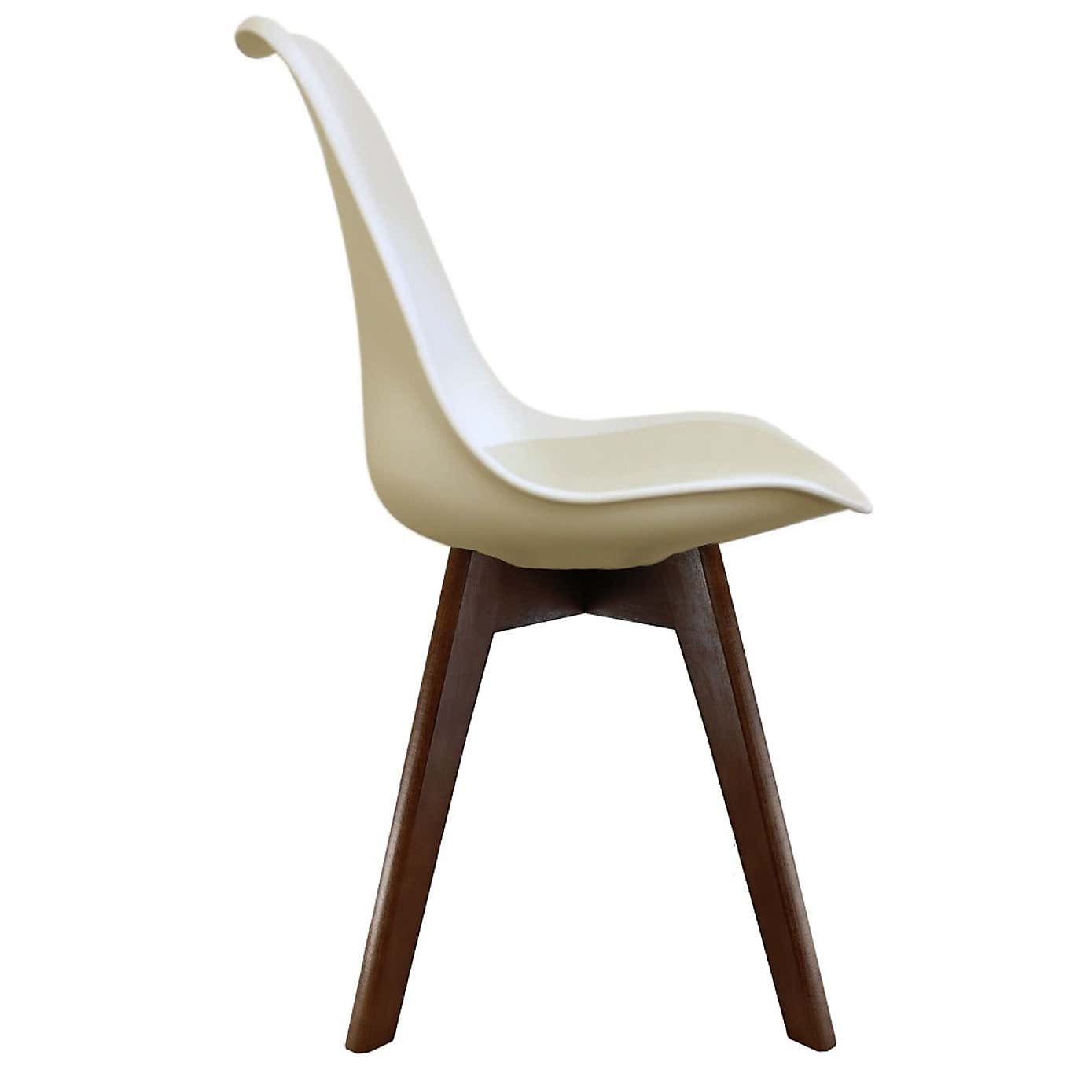 Fusion Living Soho Plastic Dining Chair with Squared Legs