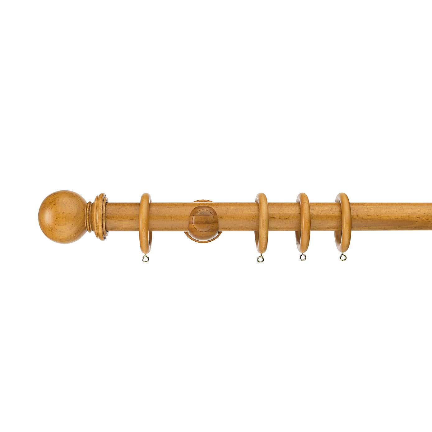 Sherwood Ball Finial Wooden Curtain Pole