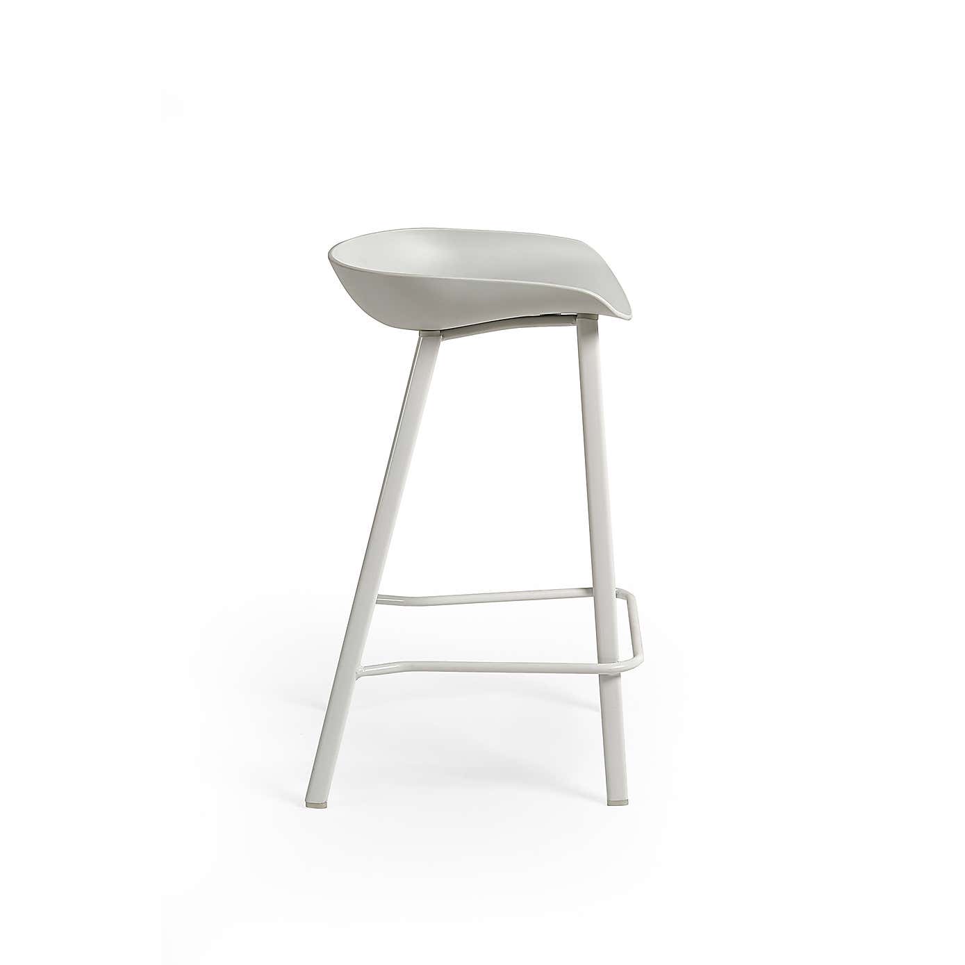 Renzo Set Of 2 Bar Stools, Metal
