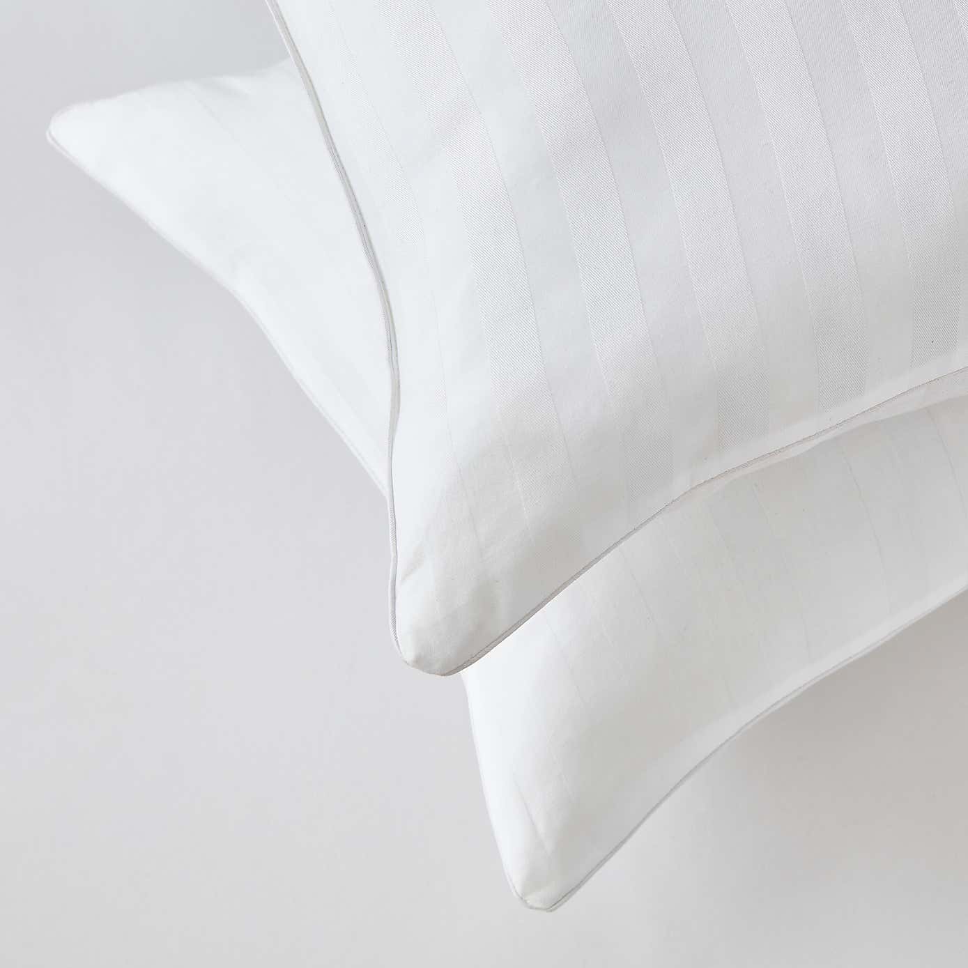 Hotel Pack of 2 Luxury Cotton Anti Allergy Side Sleeper Pillows