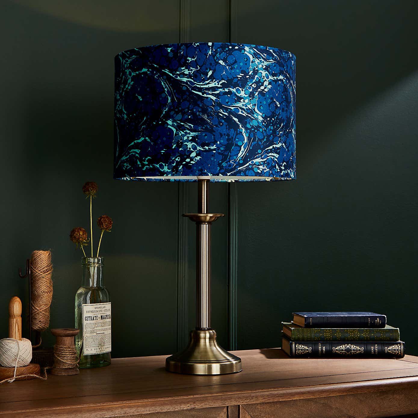 Marble Drum Lamp Shade