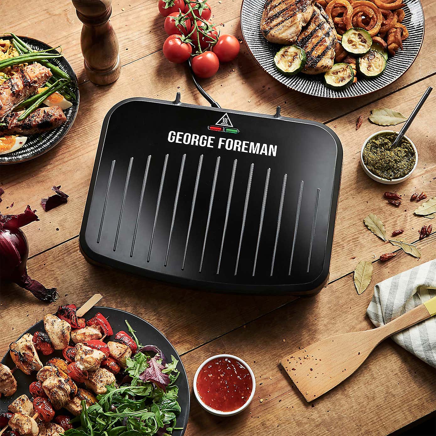 George Foreman Black Medium Fit Grill