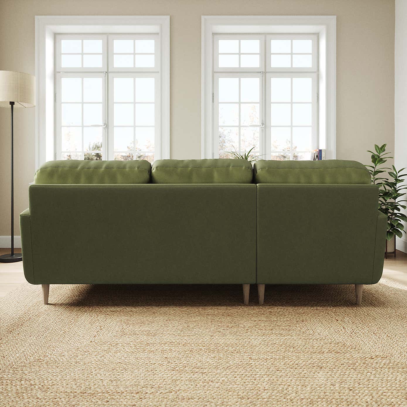 Sven Opulent Velvet Large Corner Chaise Sofa