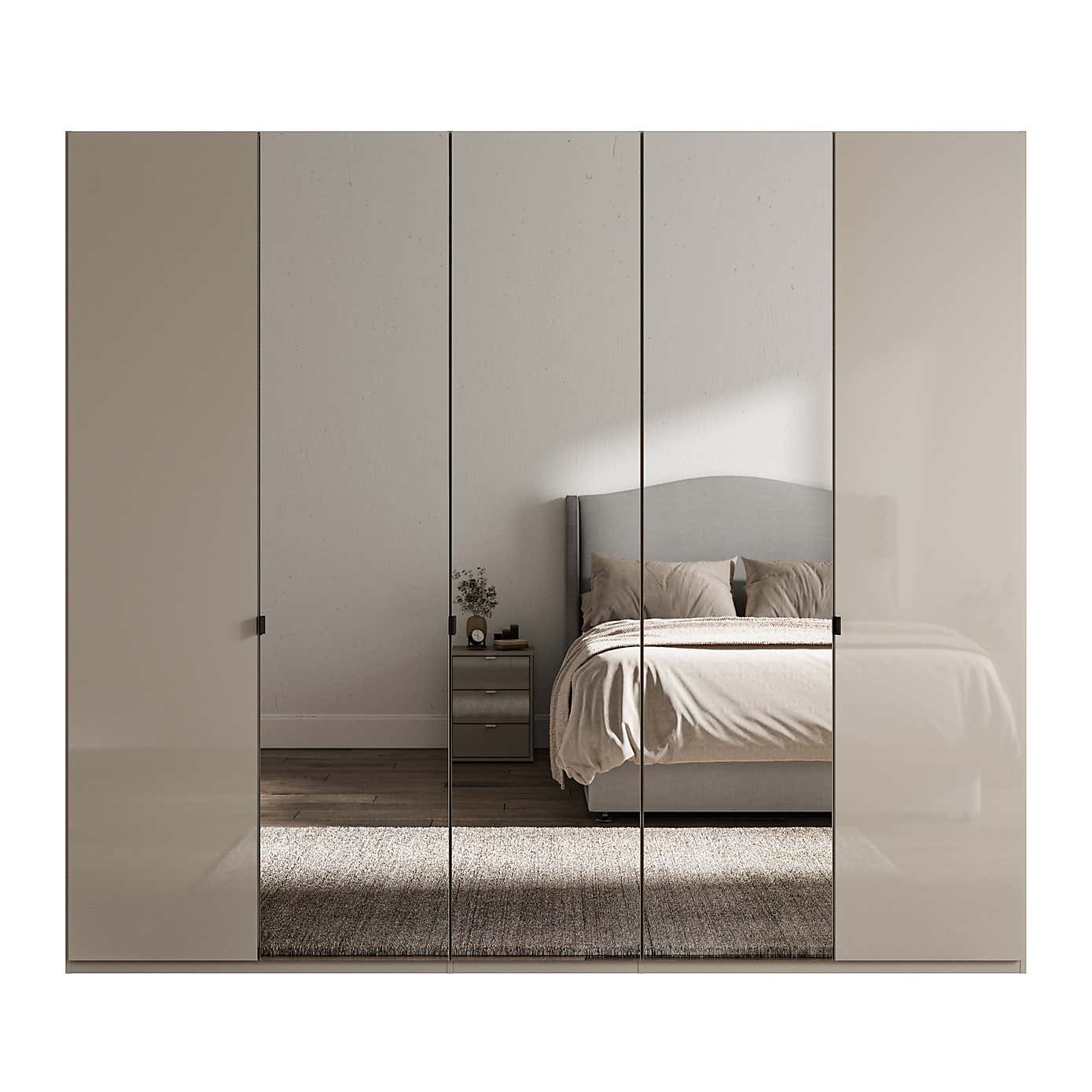 Wiemann Kahla 5 Door Mirrored Wardrobe