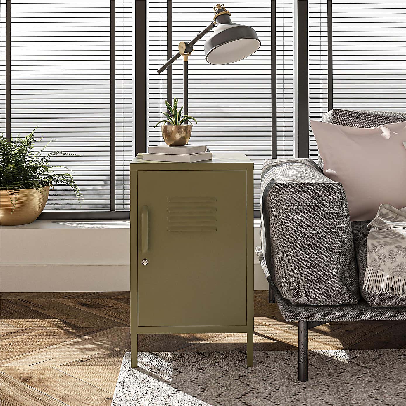 Bradford Metal Locker End Table