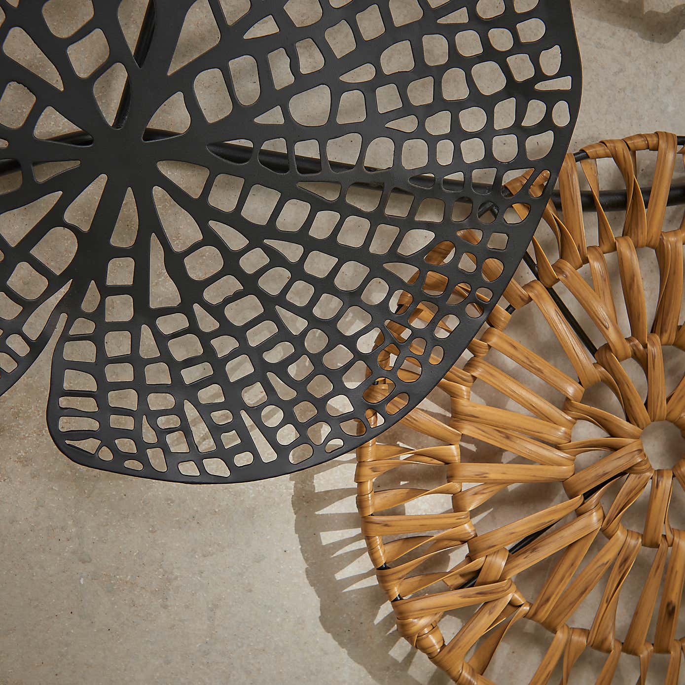 Indoor Outdoor Artisan Leaf Wall Art 85cm