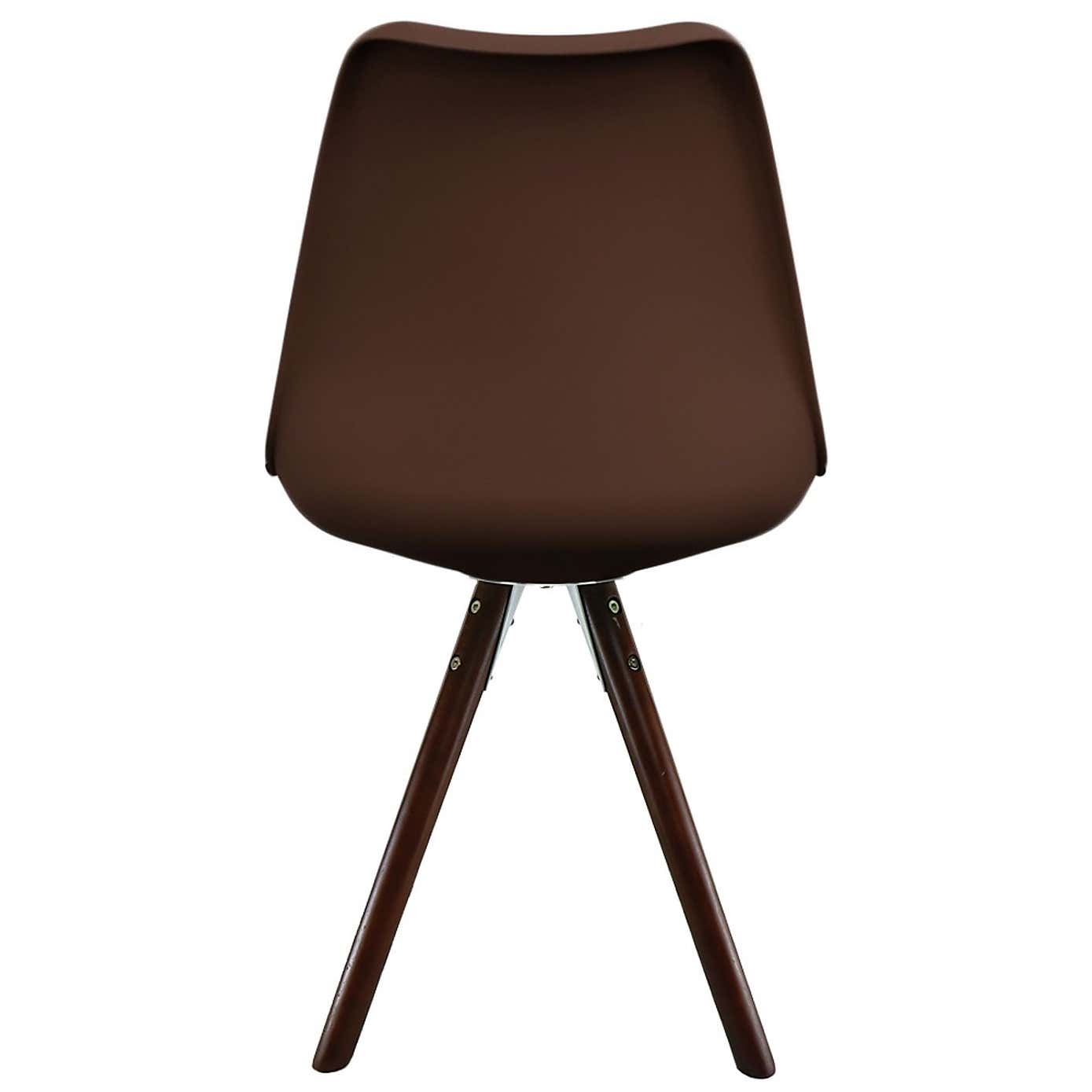 Fusion Living Soho Plastic Dining Chair with Pyramid Legs