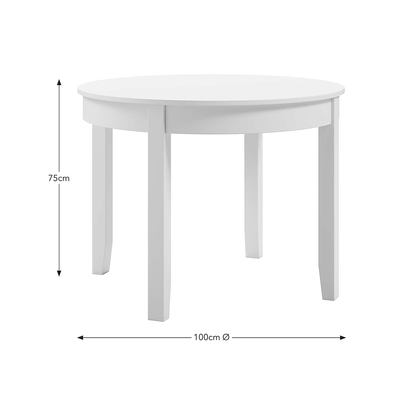 Lynton Round 4 Seater Dining Table