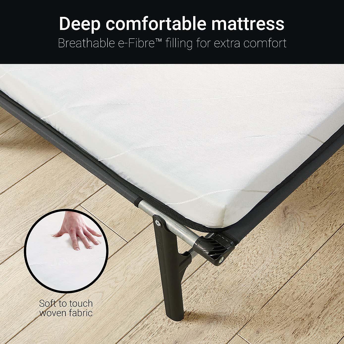 Jay-Be Rollaway Folding Bed with e-Fibre Mattress