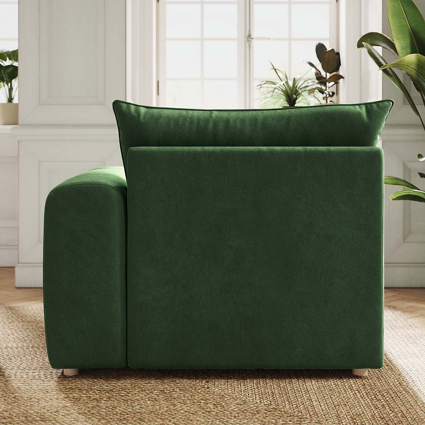 Full Circle Austin Cosy Velvet Modular Arm Corner Piece