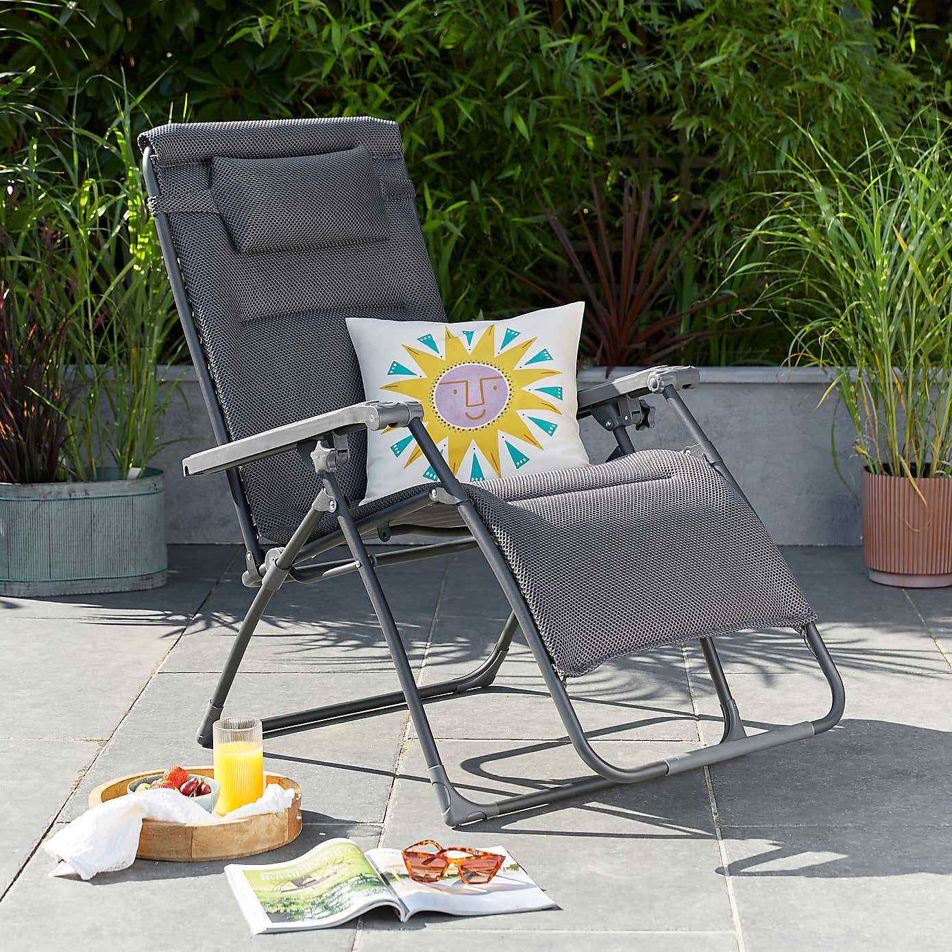 Amsterdam Charcoal Lounger