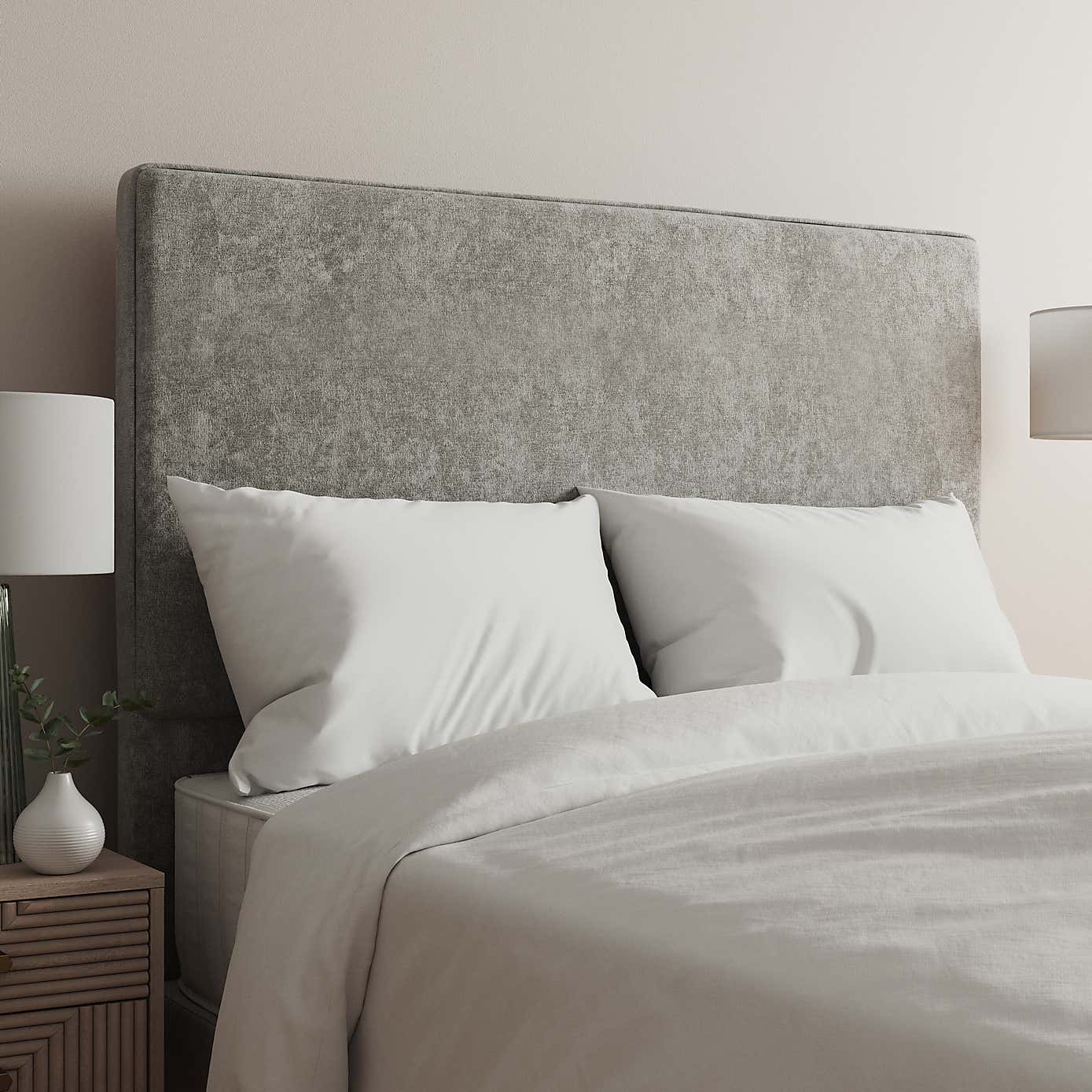 Chenille Plain Headboard