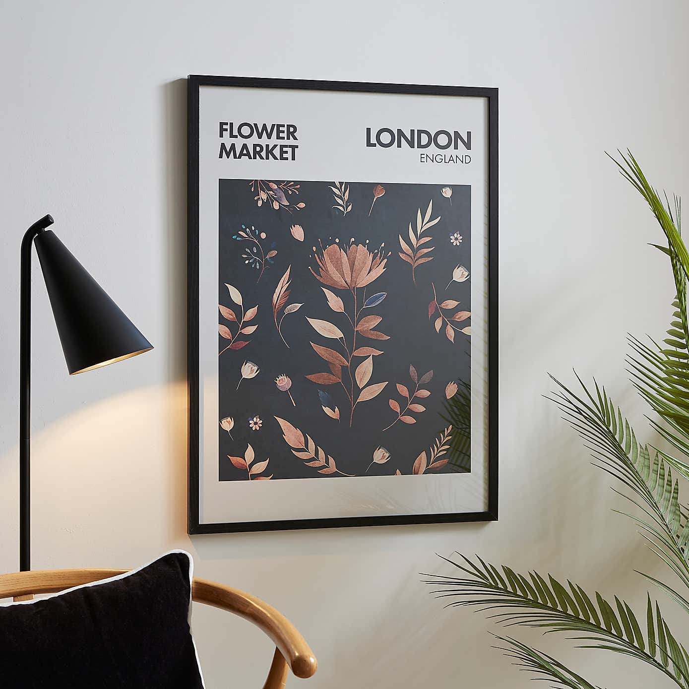 Flower Market London Framed Print