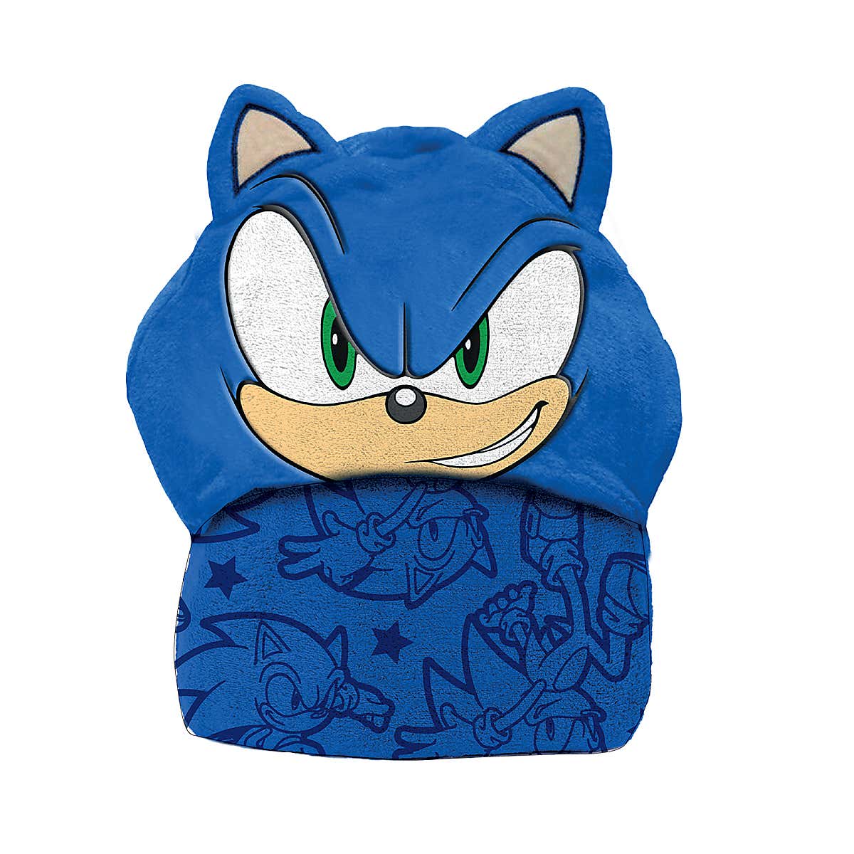 Kids Sonic Grin Hooded Fleece Blk