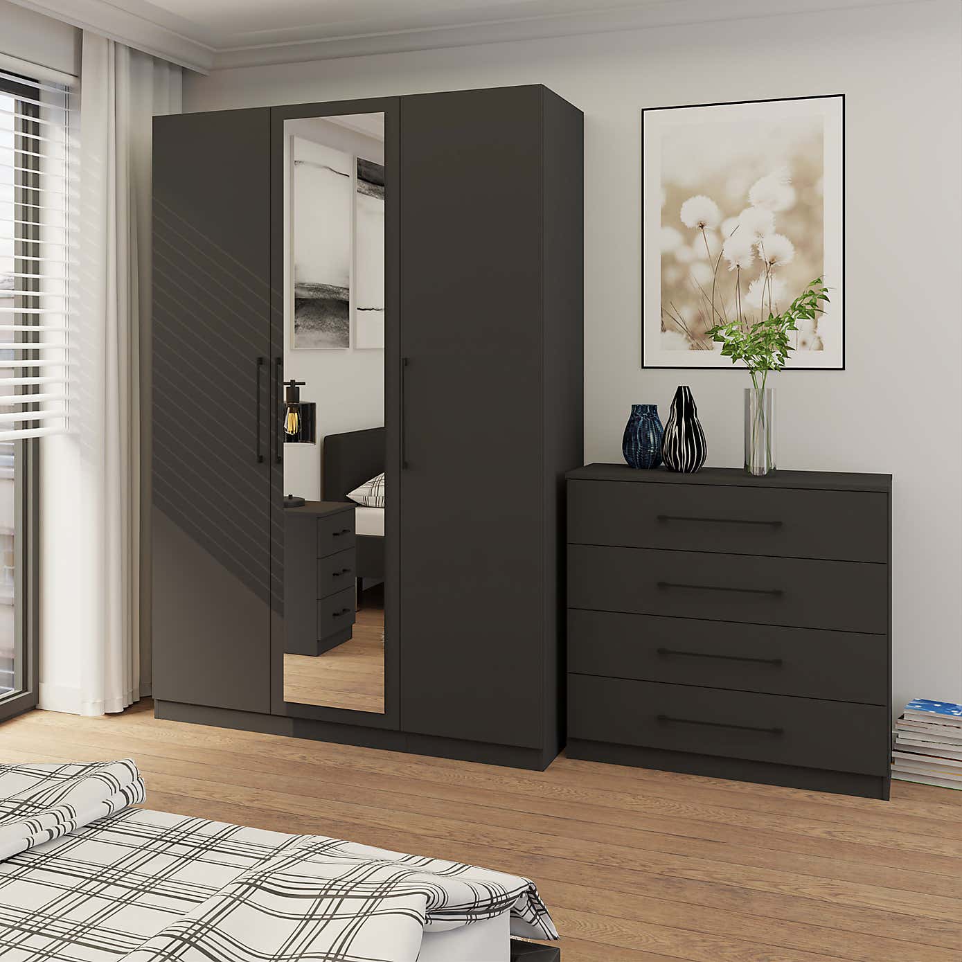 Foster Triple Wardrobe