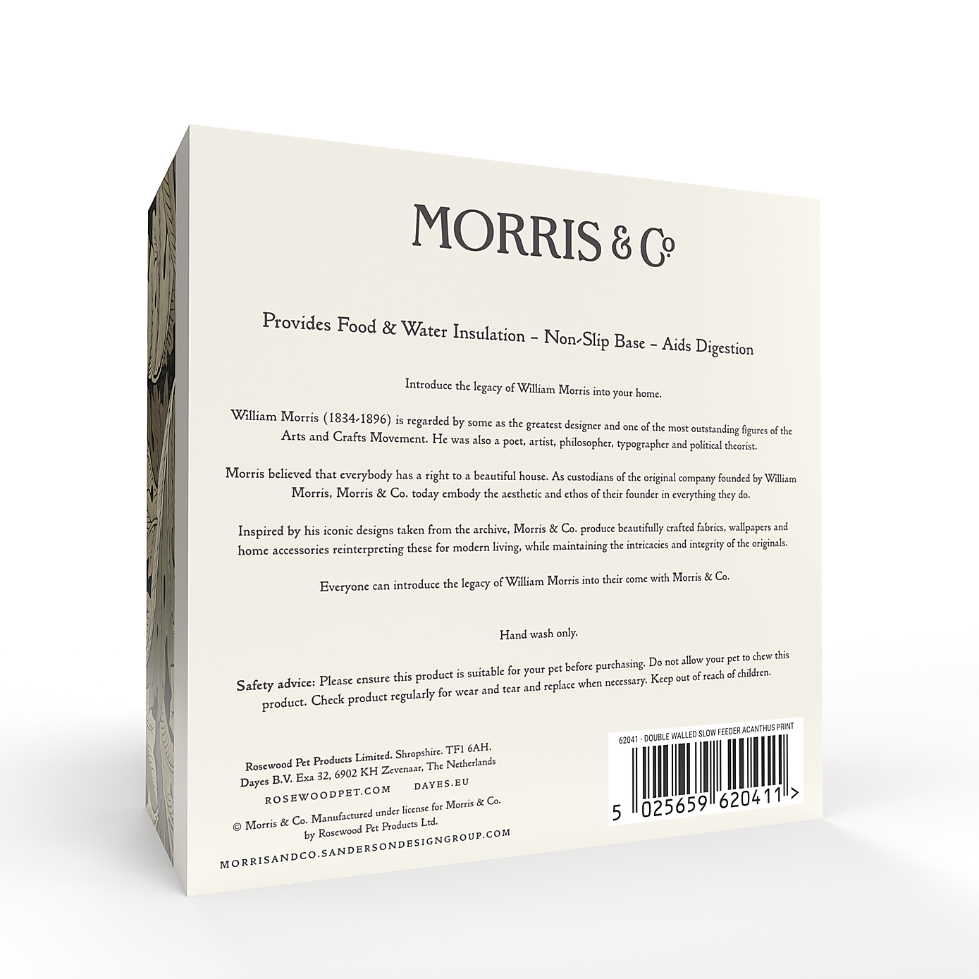 William Morris Acanthus Slow Feeder Pet Bowl