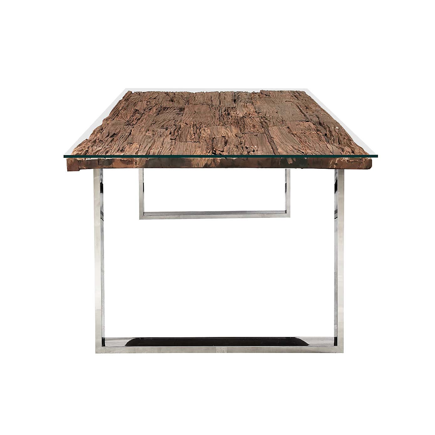 Indus Valley Railway Sleeper 6 Seater Dining Table