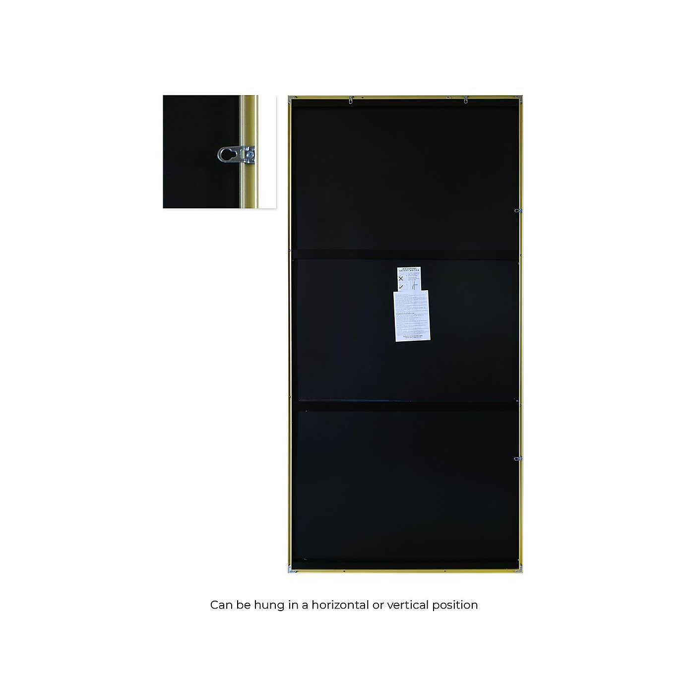 Artus Aluminium Rectangle Full Length Wall Mirror