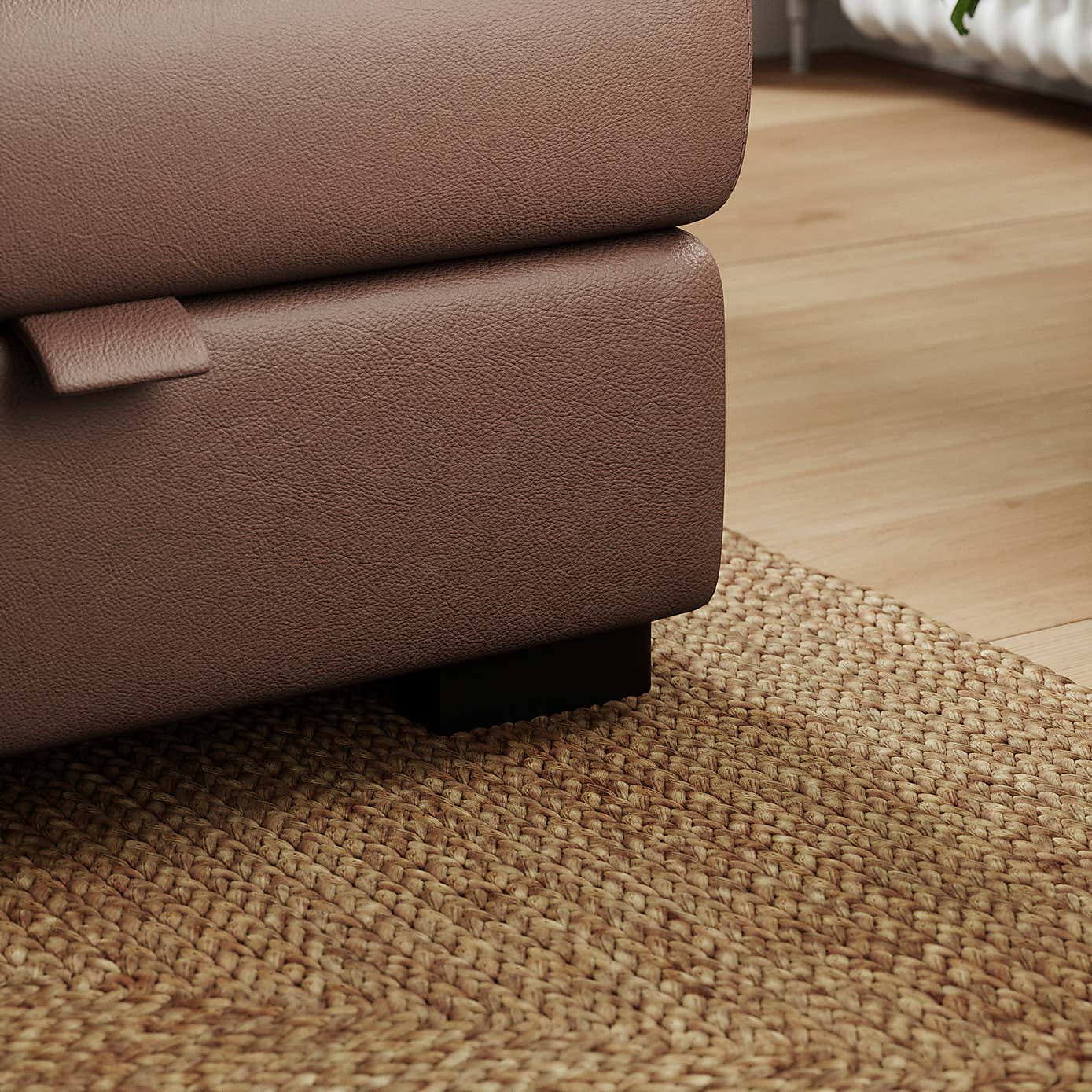 Carson Classic Leather Footstool