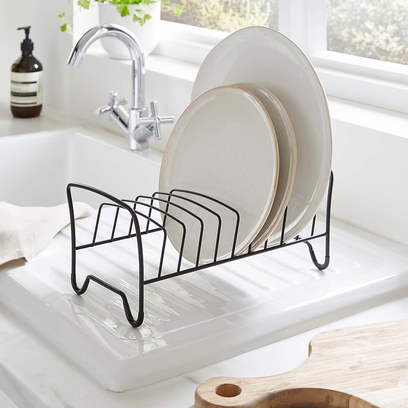 Iron Steel Black Dish Rack
