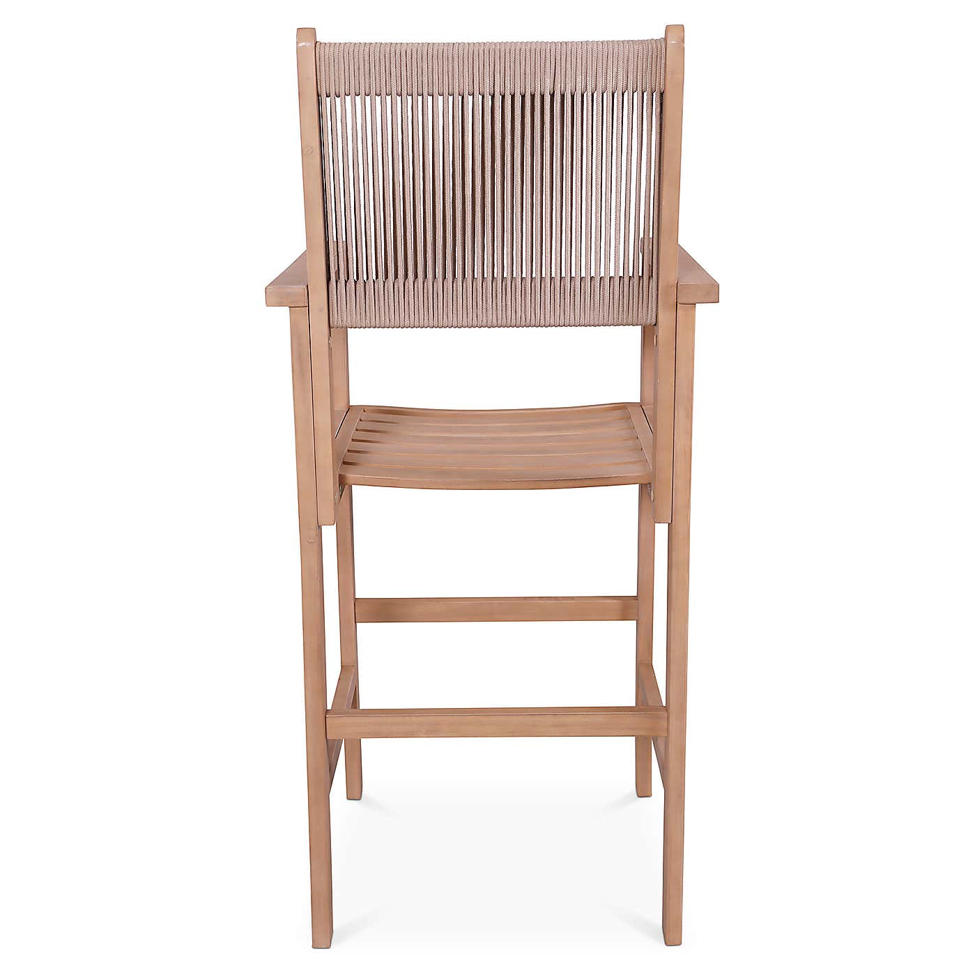 Roma 4 Seater Bar Set with Rope Bar Stools