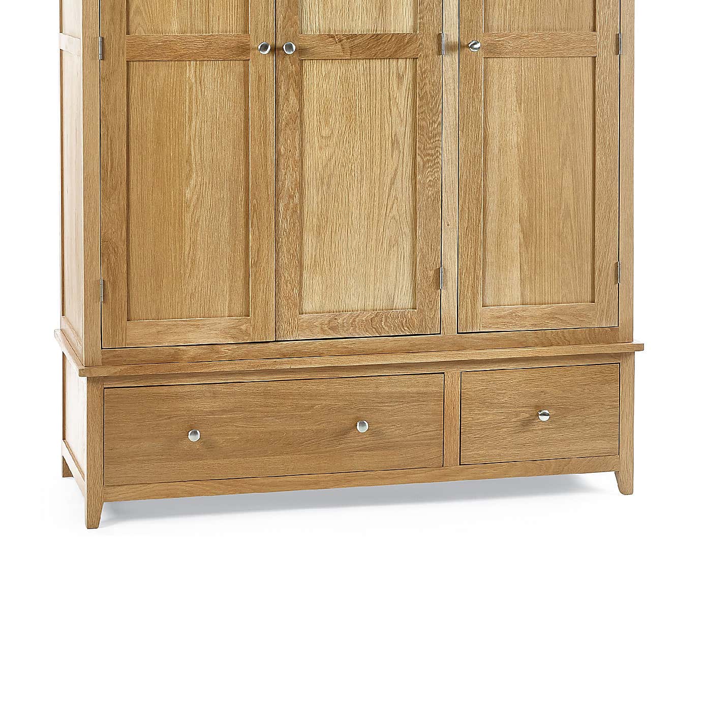 Jenkins 3 Door Wardrobe, Oak