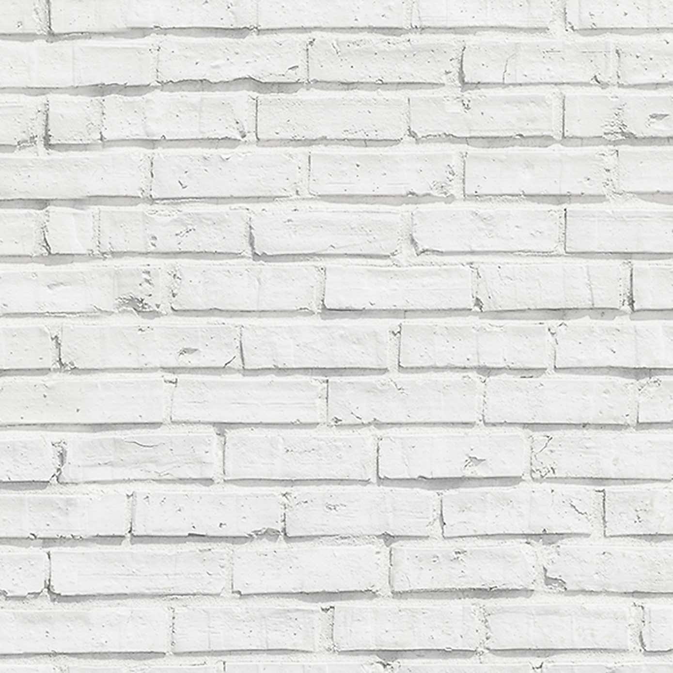 White Brick Self Adhesive Backsplash Wallpaper