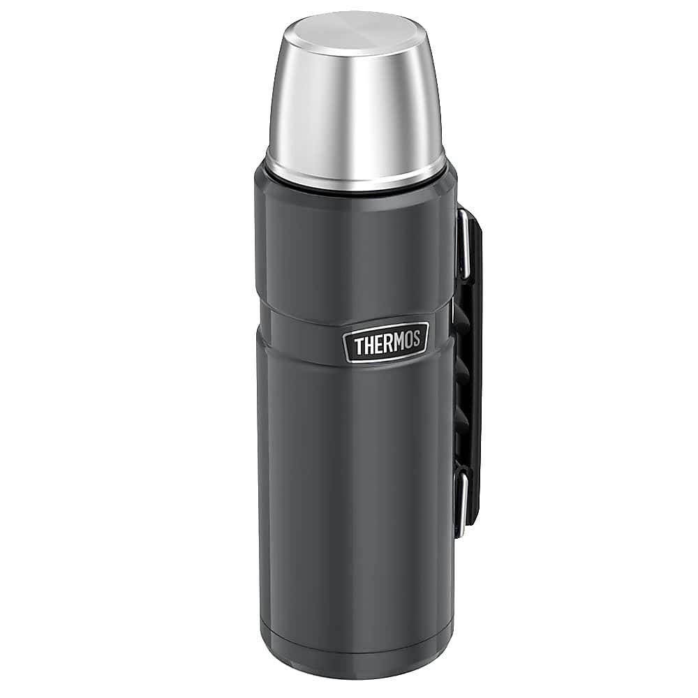 Thermos 1.2L Blue Stainless Steel Flask