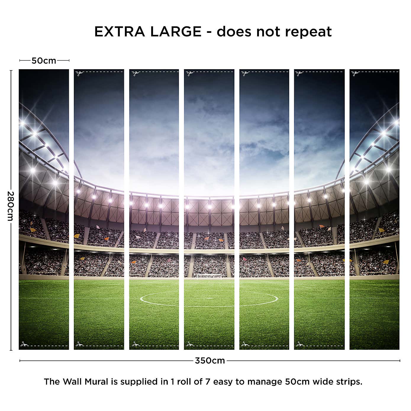 Football Stadium Wall Mural