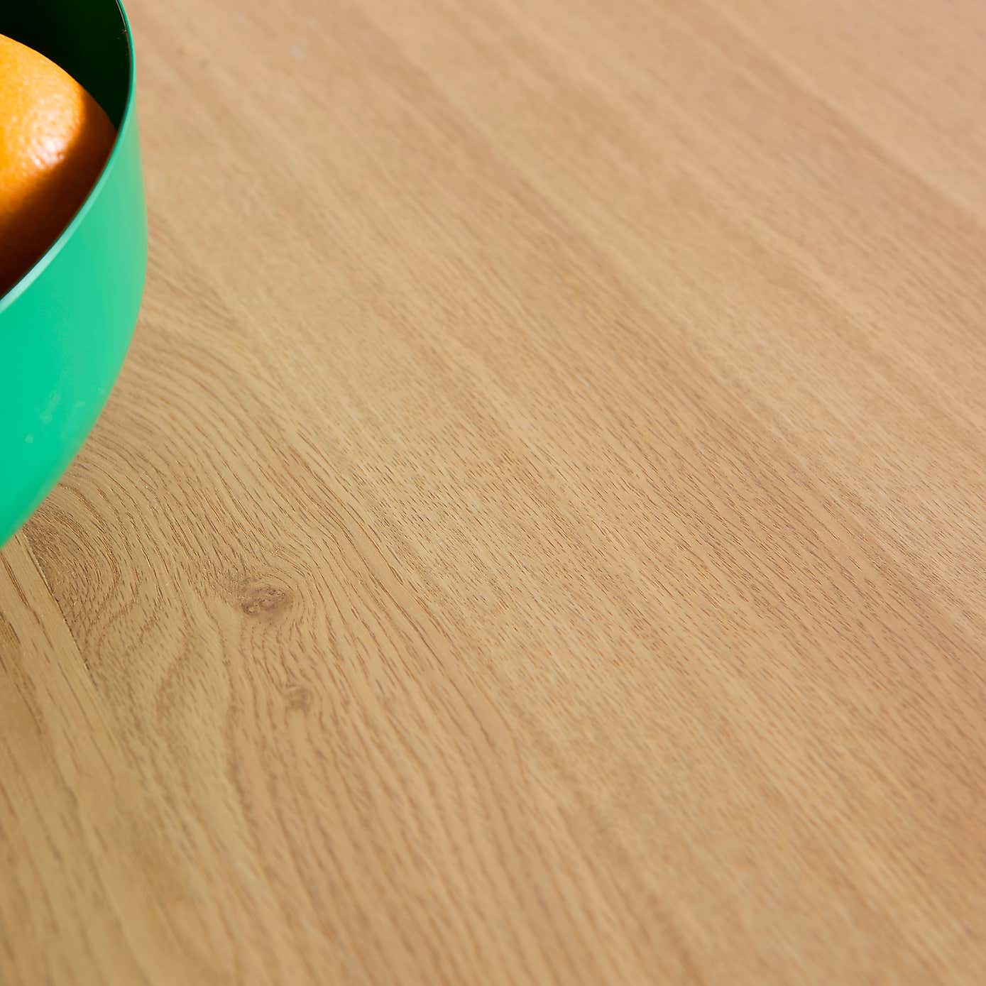 Elements Holmes 6 Seater Rectangular Dining Table, Modern Oak