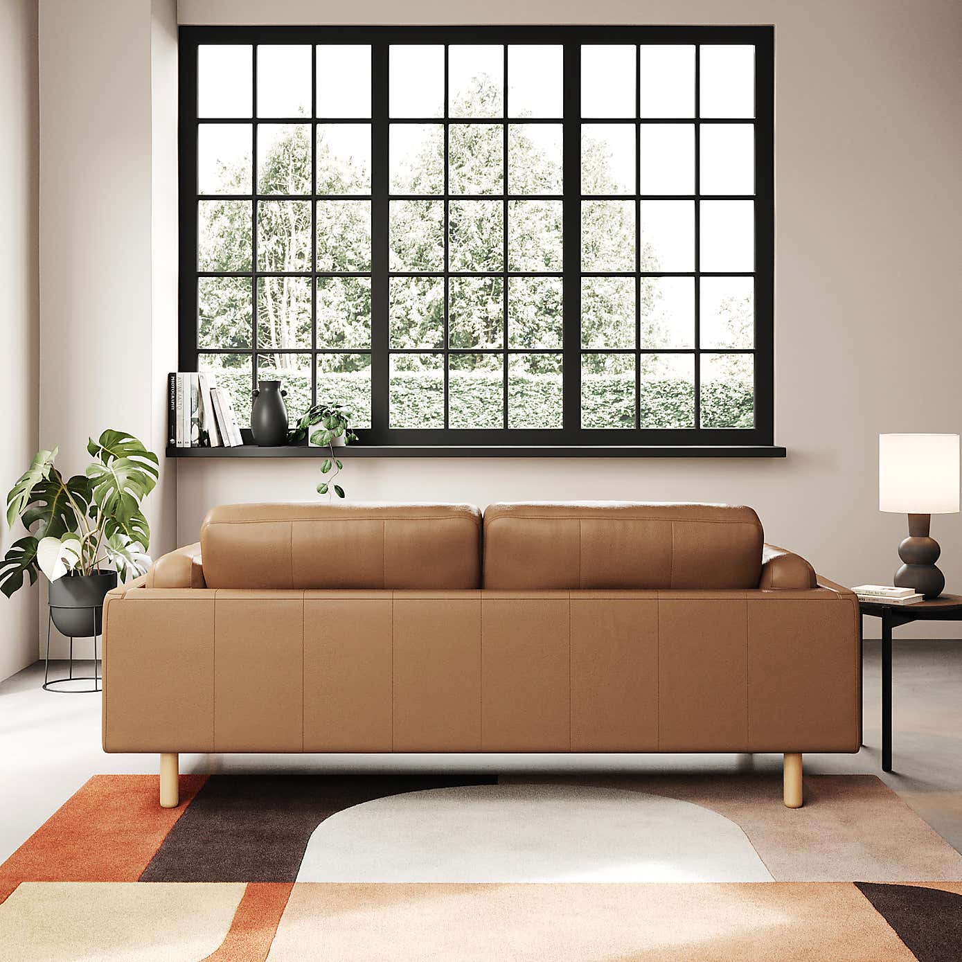 Newton Classic Leather 3 Seater Sofa