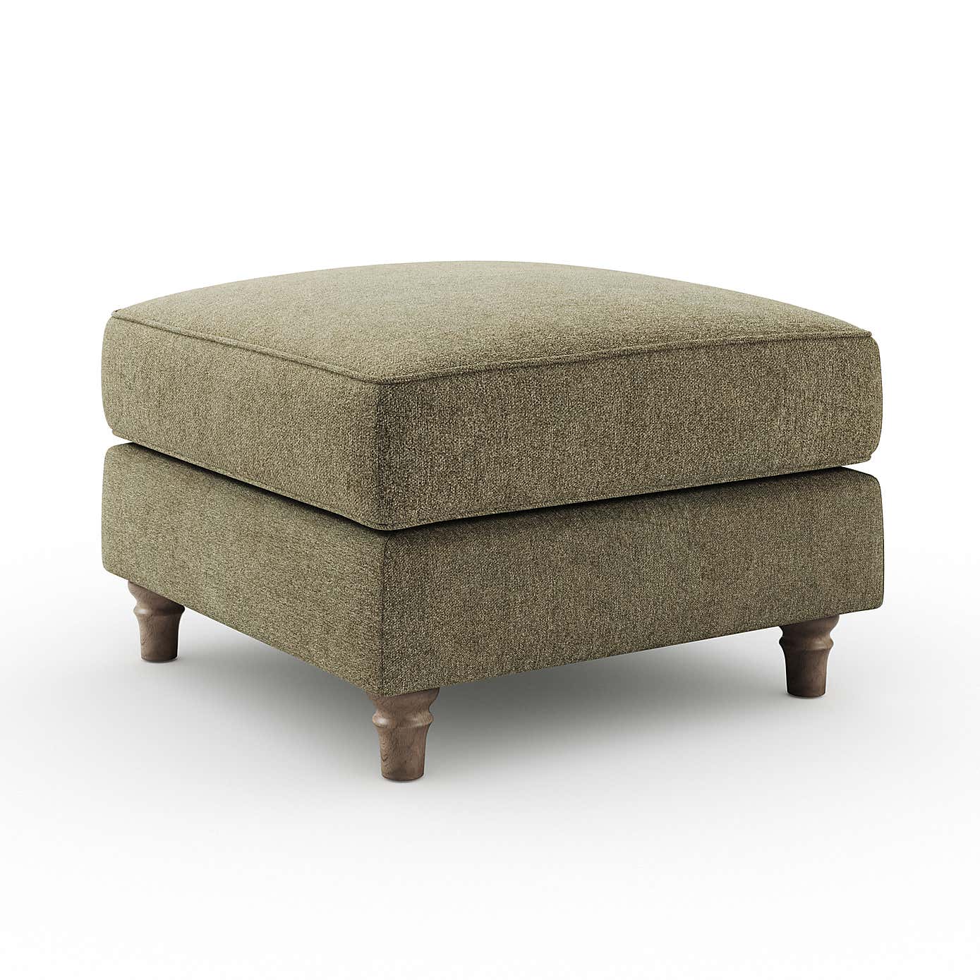 Flori Footstool, Soft Chenille