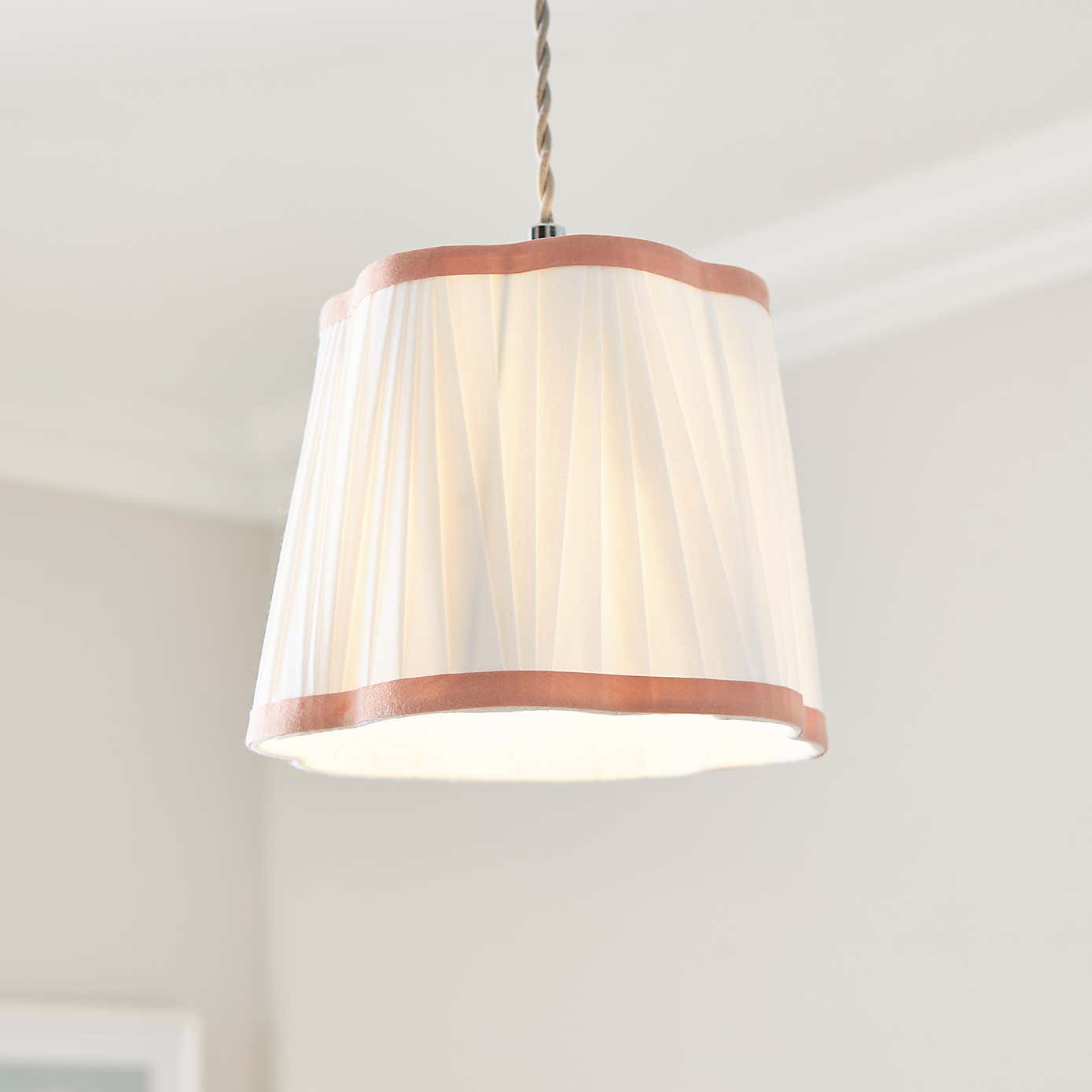 Charming Pleated Easy Fit Lamp Shade