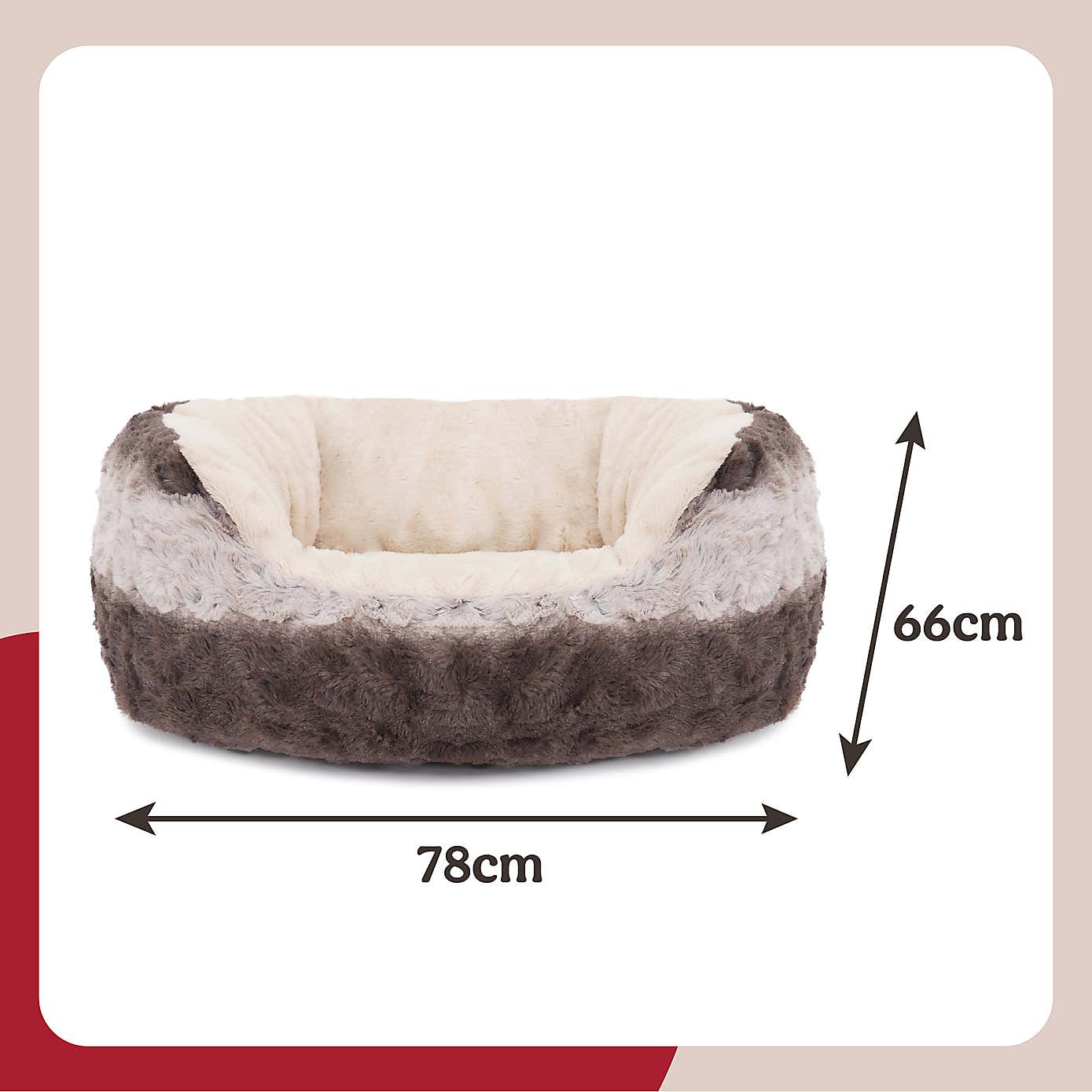 Rosewood Snuggle Oval Pet Bed