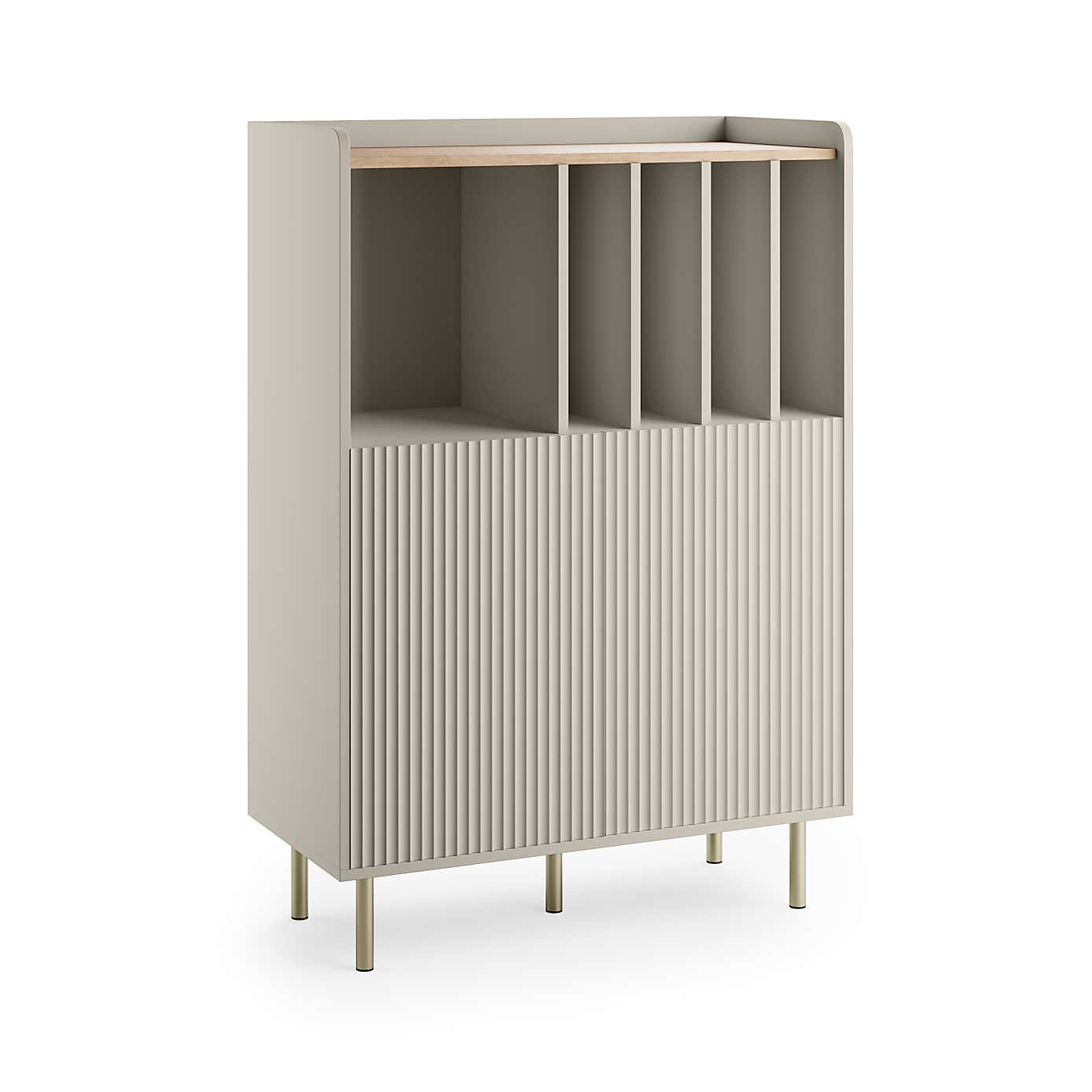 Georgi Vinyl Cabinet Grey