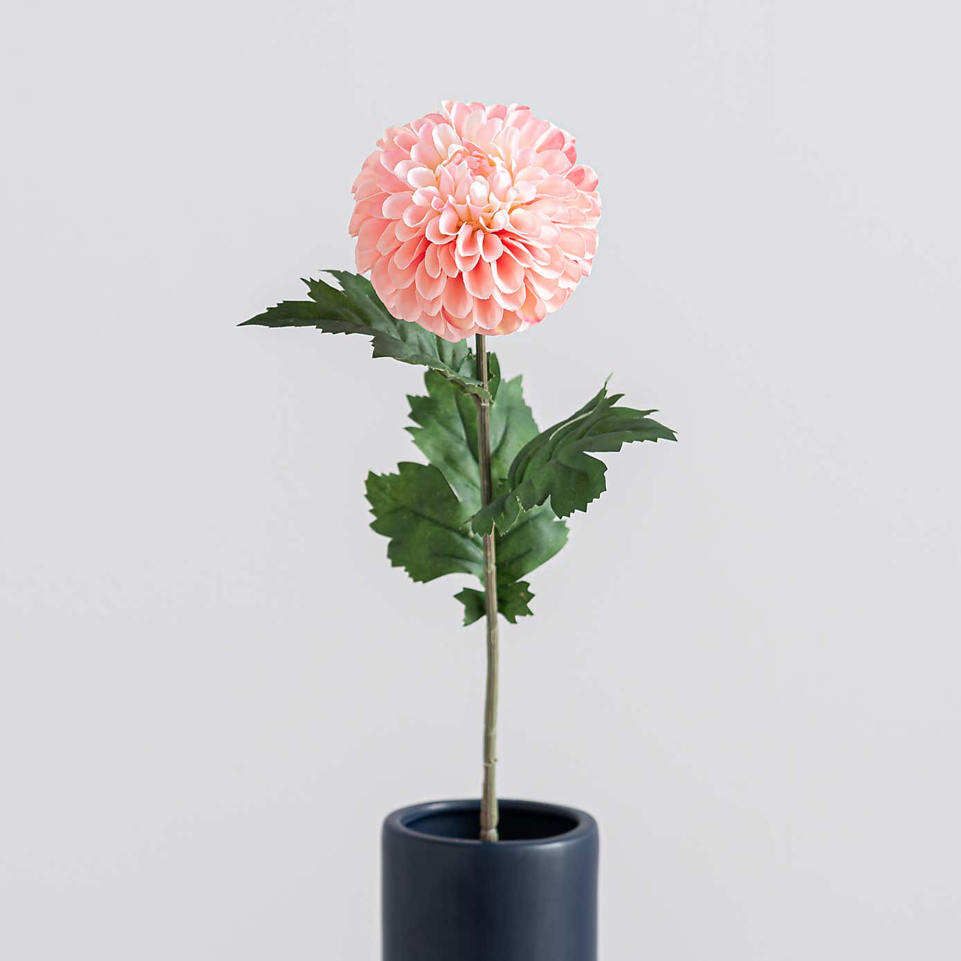Artificial Pink Ball Dahlia Stem