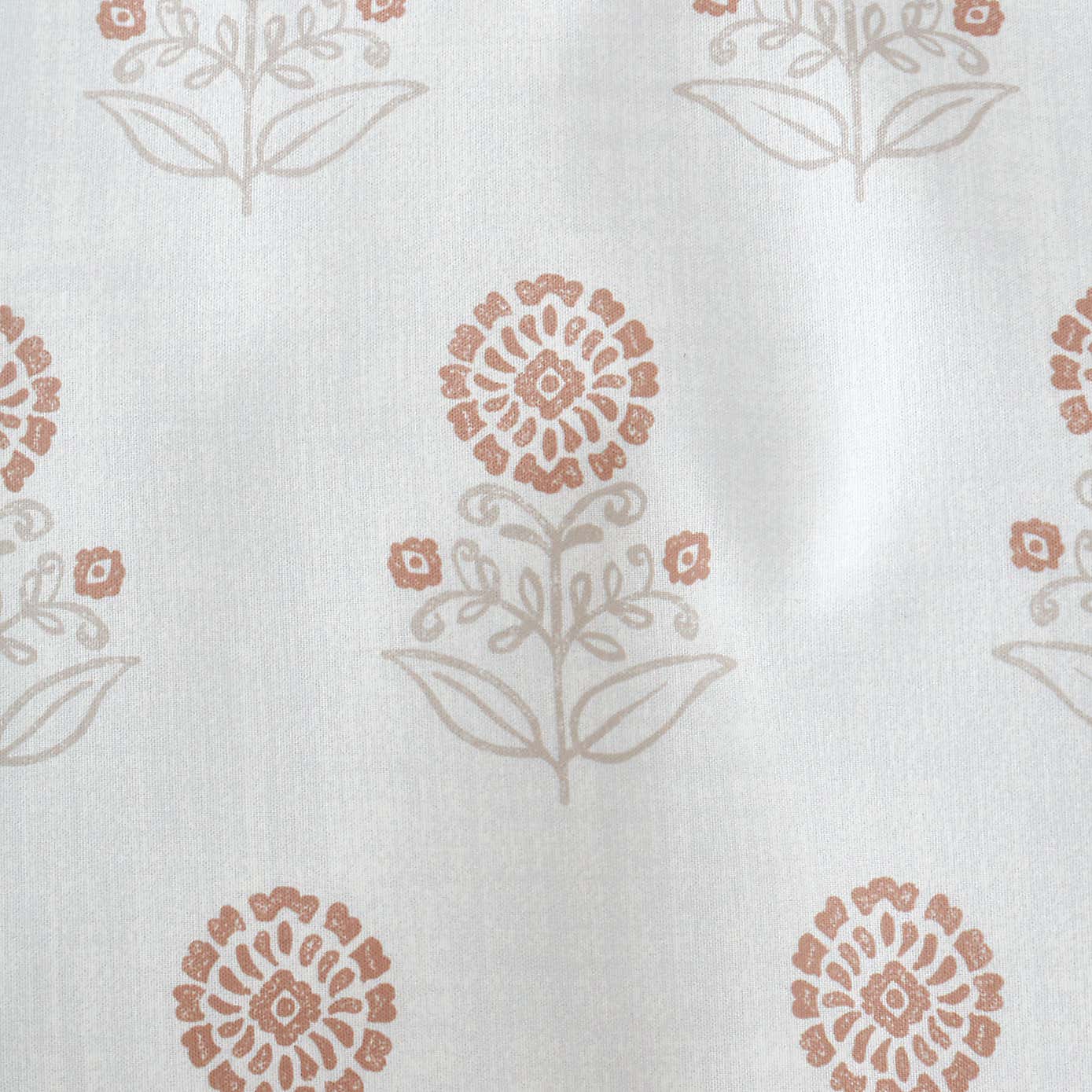 Pineapple Elephant Woodblock Floral Reversible Duvet Cover & Pillowcase Set