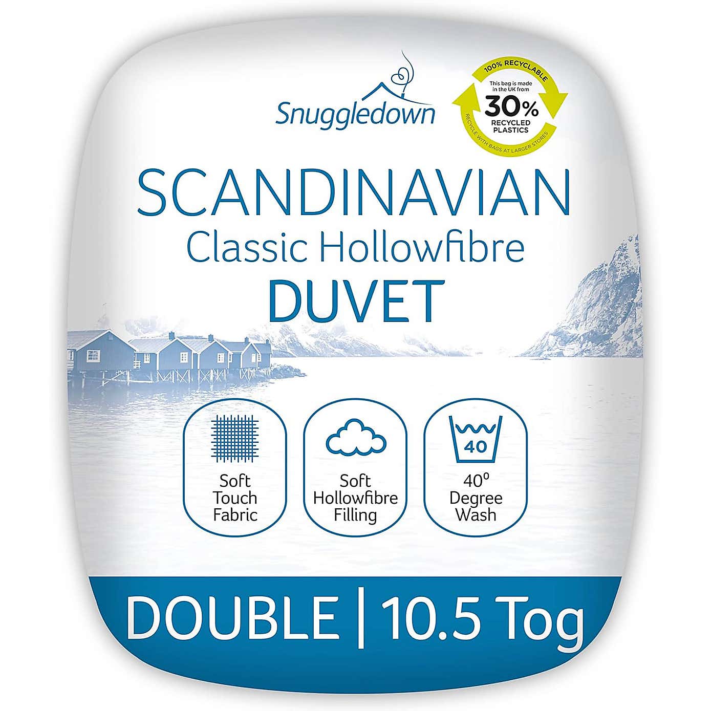 Snuggledown Scandinavian Hollowfibre 10.5 Tog Duvet