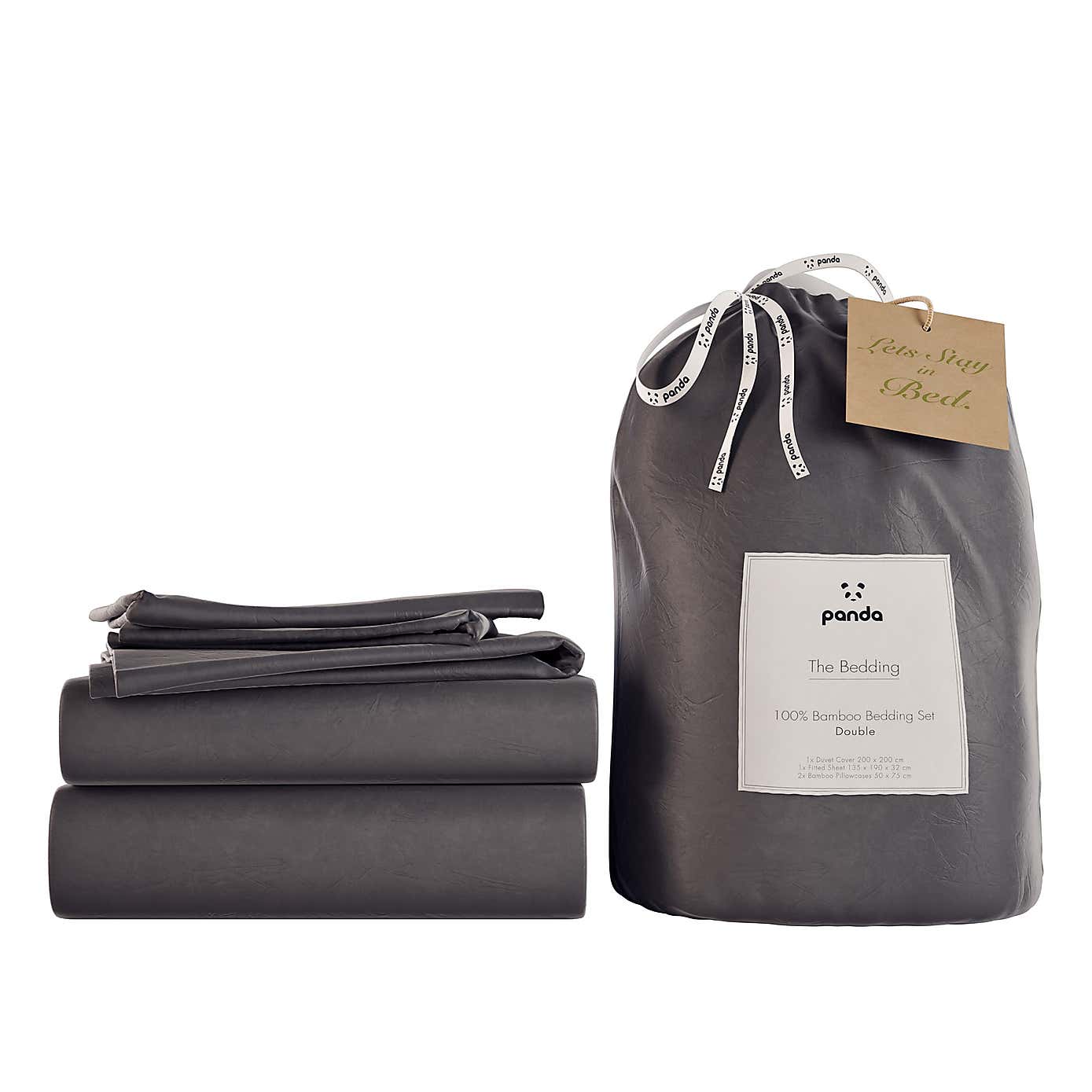 Panda Bamboo Duvet Cover & Pillowcase Set