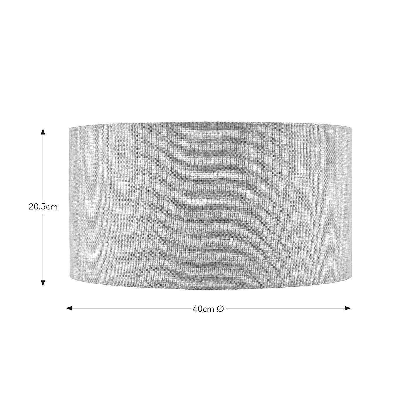 Barkweave Easy Fit Drum Lamp Shade
