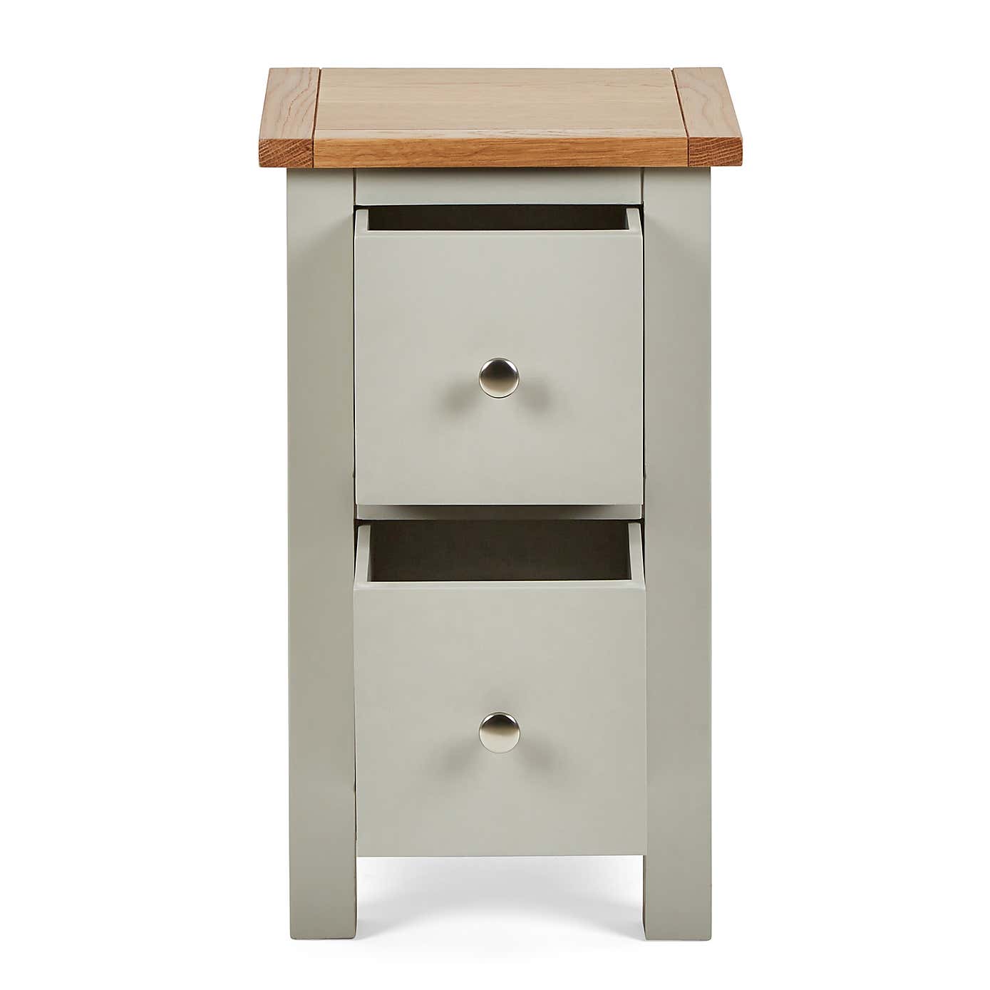 Bromley 2 Drawer Slim Bedside Table