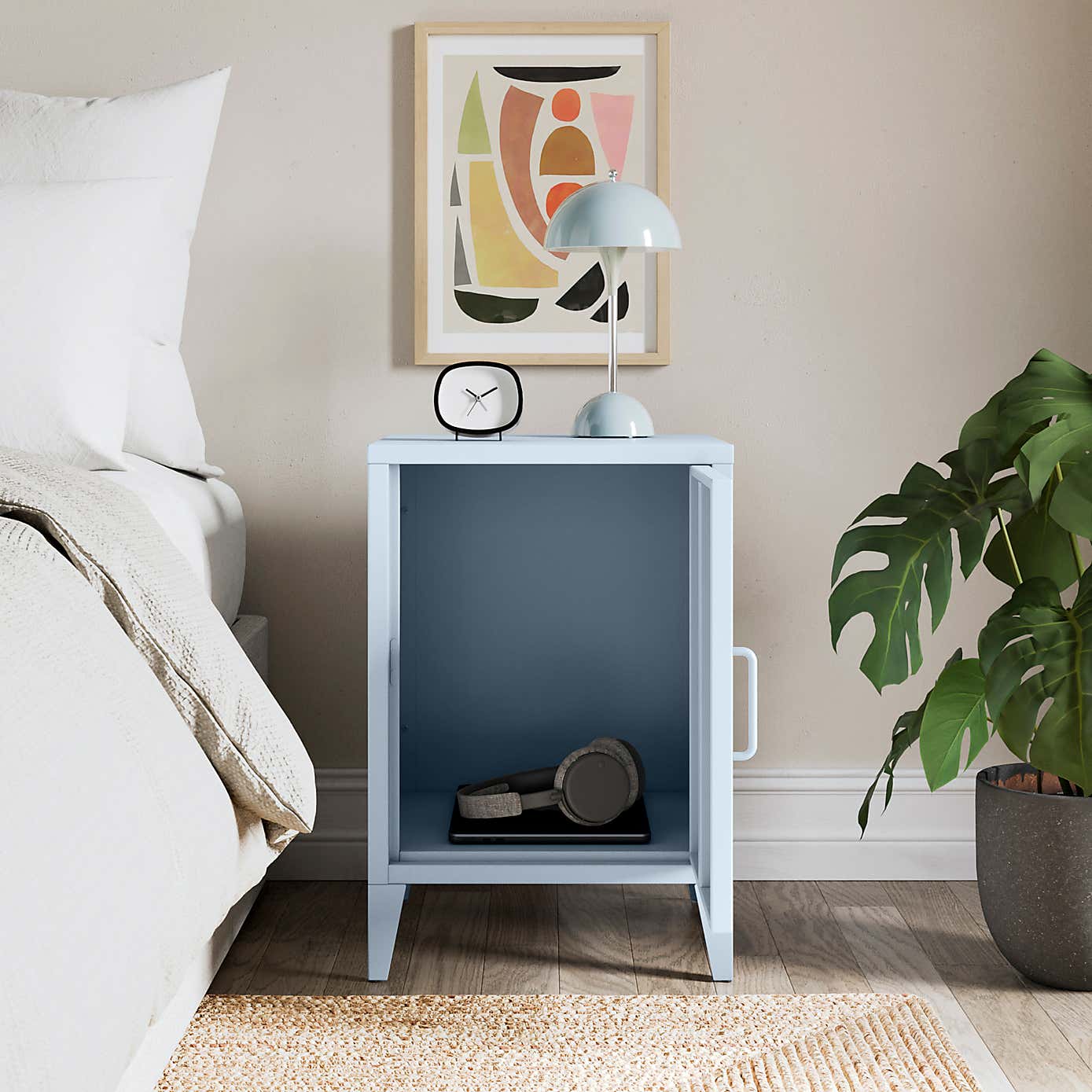 Helga Metal Bedside Table