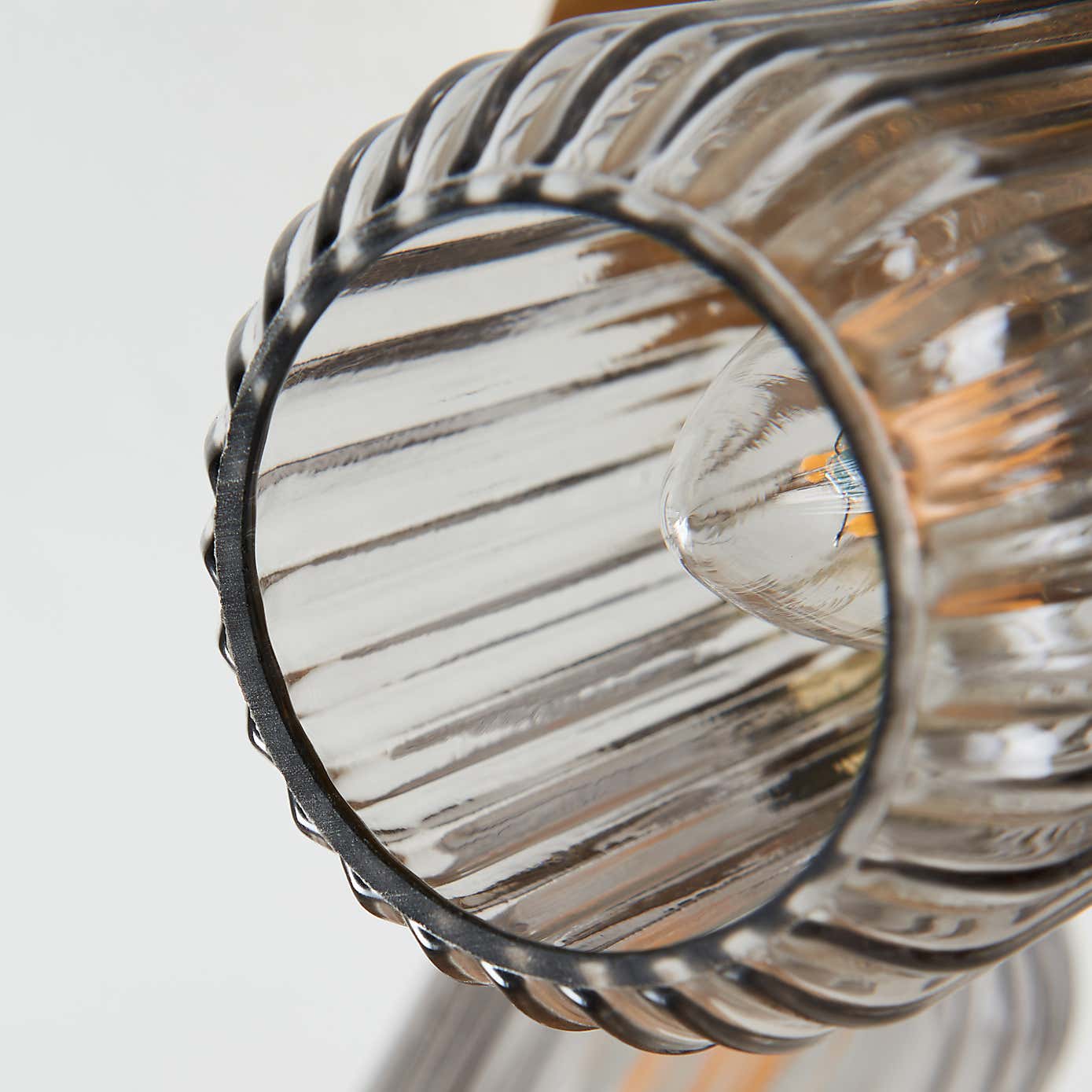 Riley Mid Century Ribbed 3 Light Spotlight