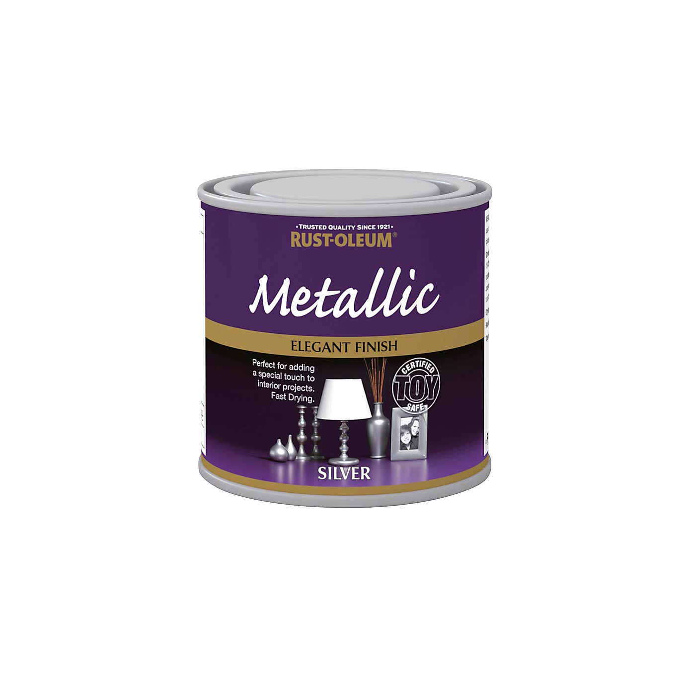 Rust-Oleum Silver Metallic Paint 250ml