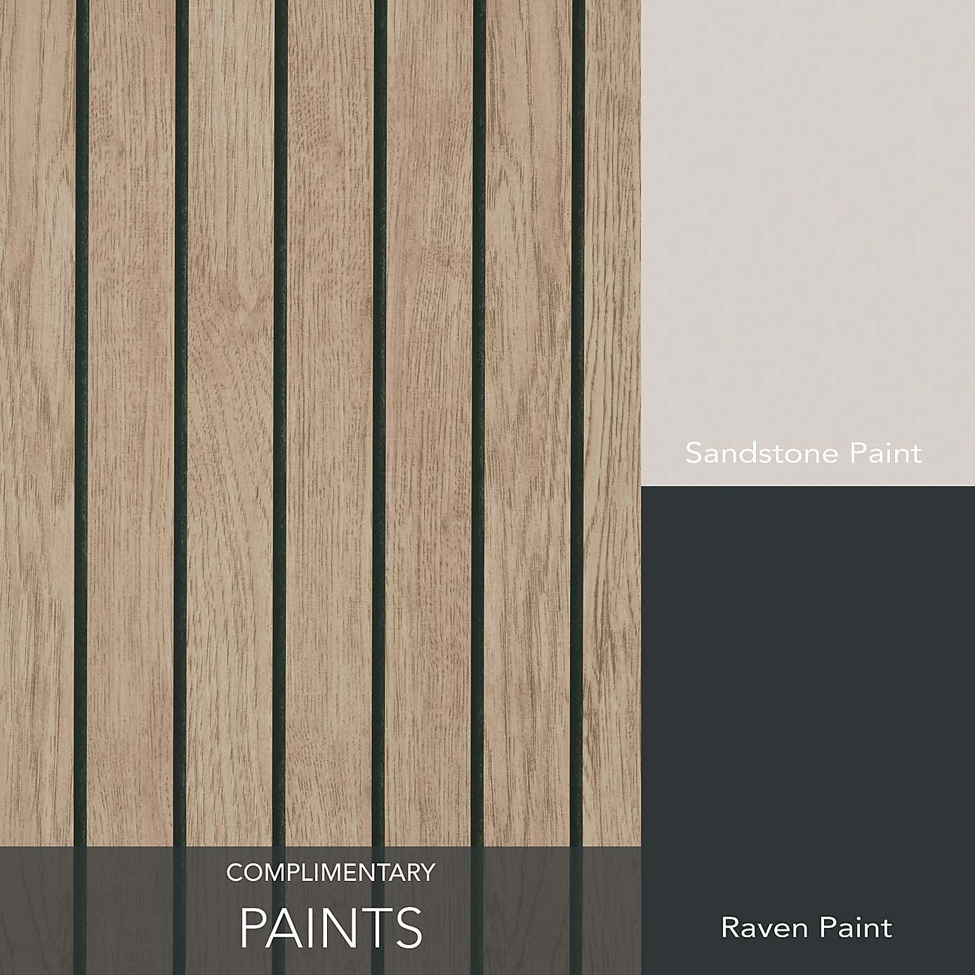 Wooden Slat Panel Wallpaper